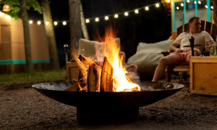 palenisko w ogrodzie 