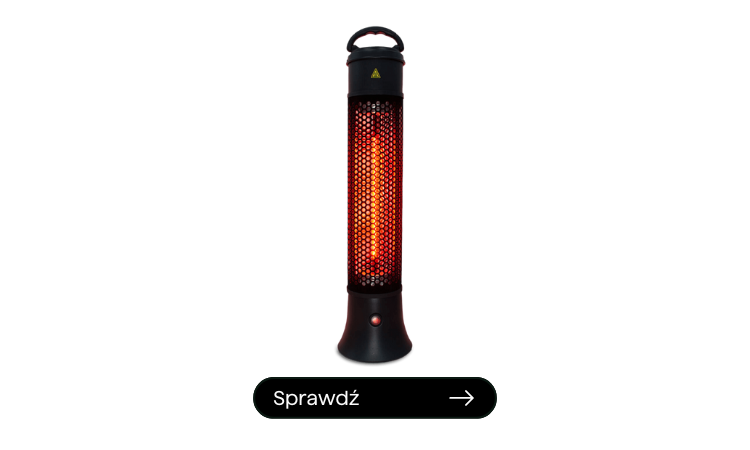 Promiennik kolumnowy ogrzewacz APUS Black