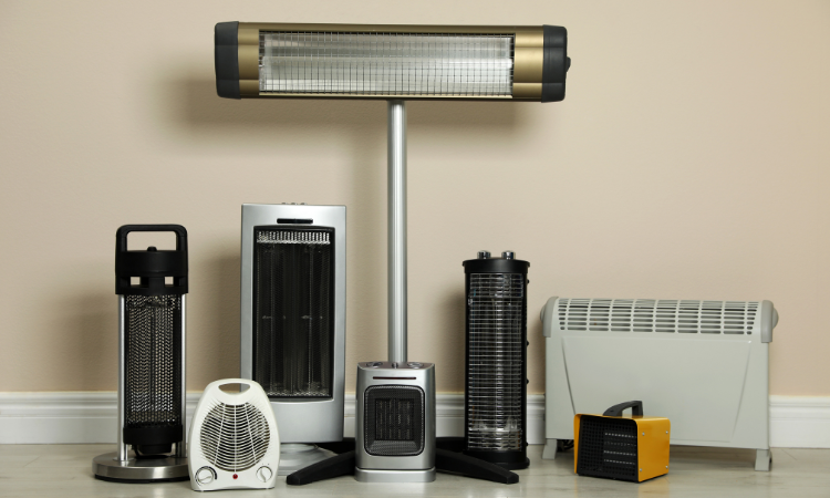 r&oacute;żne rodzaje promiennik&oacute;w ciepła 