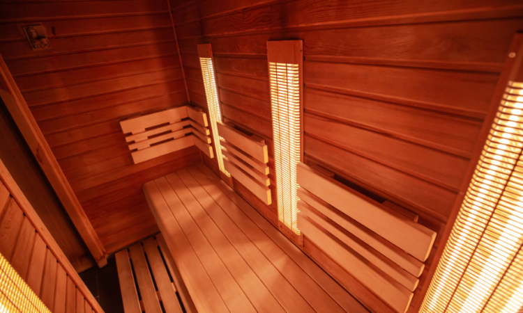 wnętrze sauny infrared