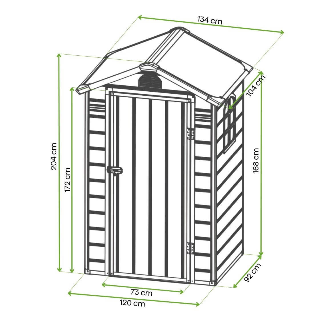 Szopa na narzędzia VERMONT 134x104cm Beige