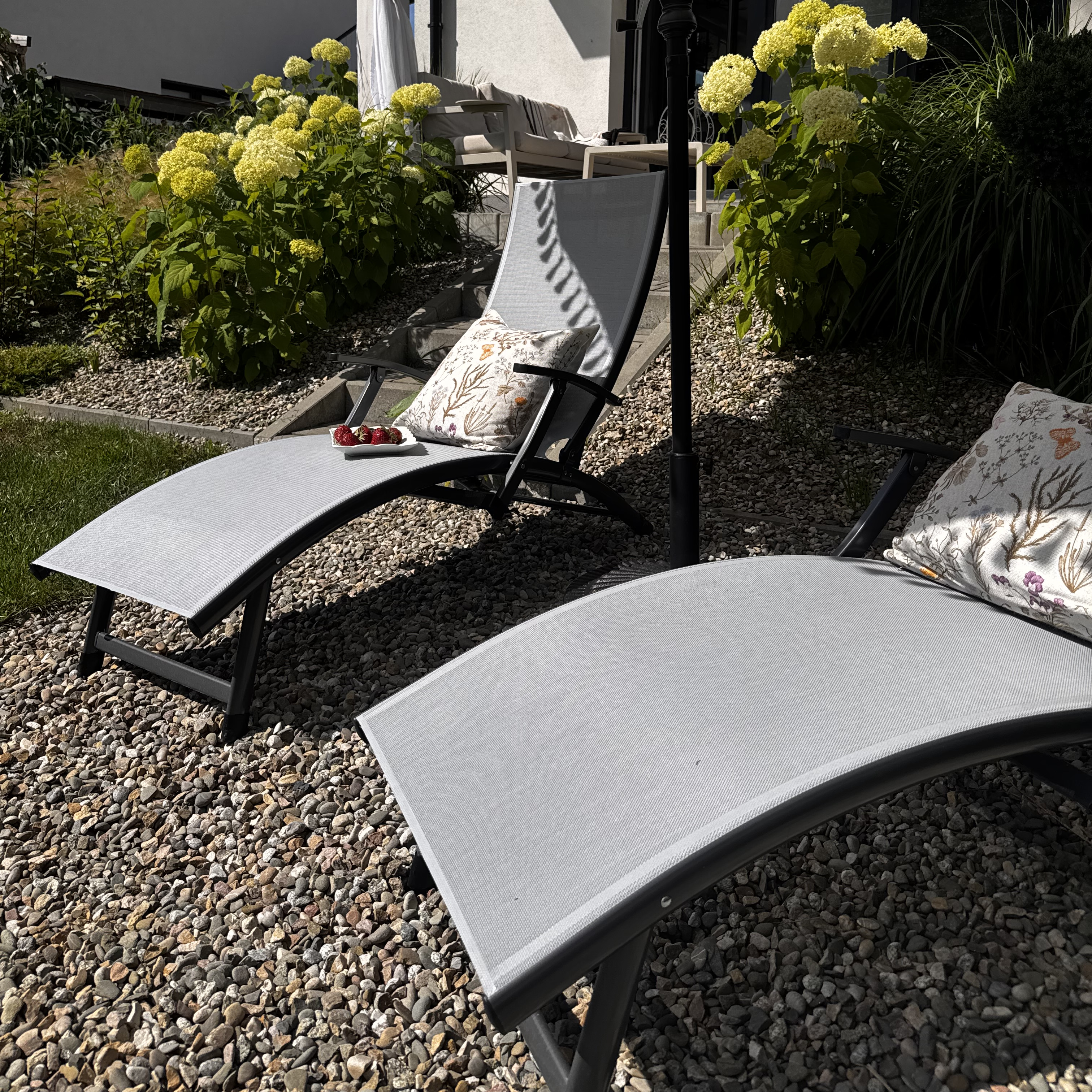 Leżak ogrodowy aluminiowy RELAX Grey zdjęcie realizacji 5
