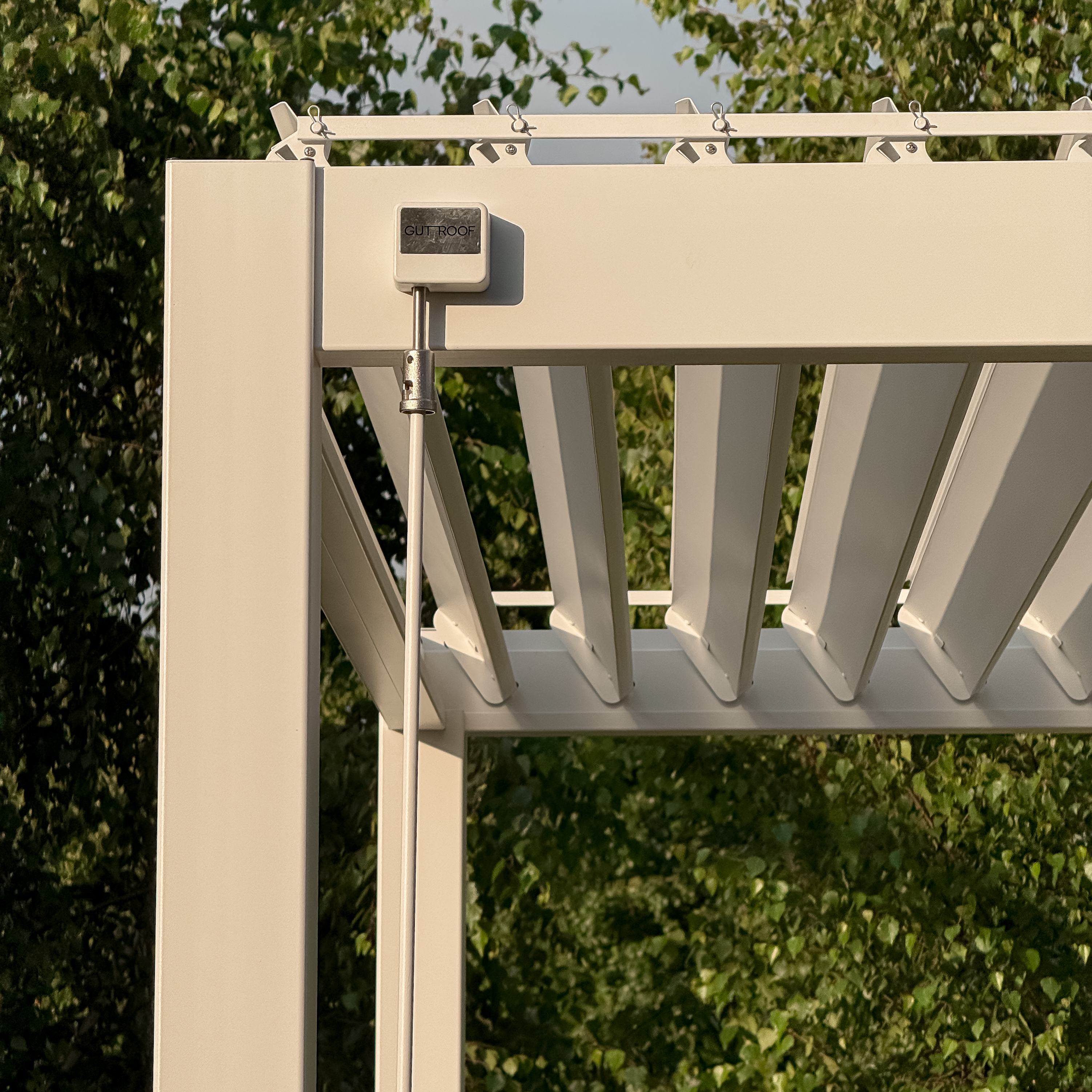 Pergola ogrodowa tarasowa 3x3 Premium White - Gutroof zdjęcie realizacji 1