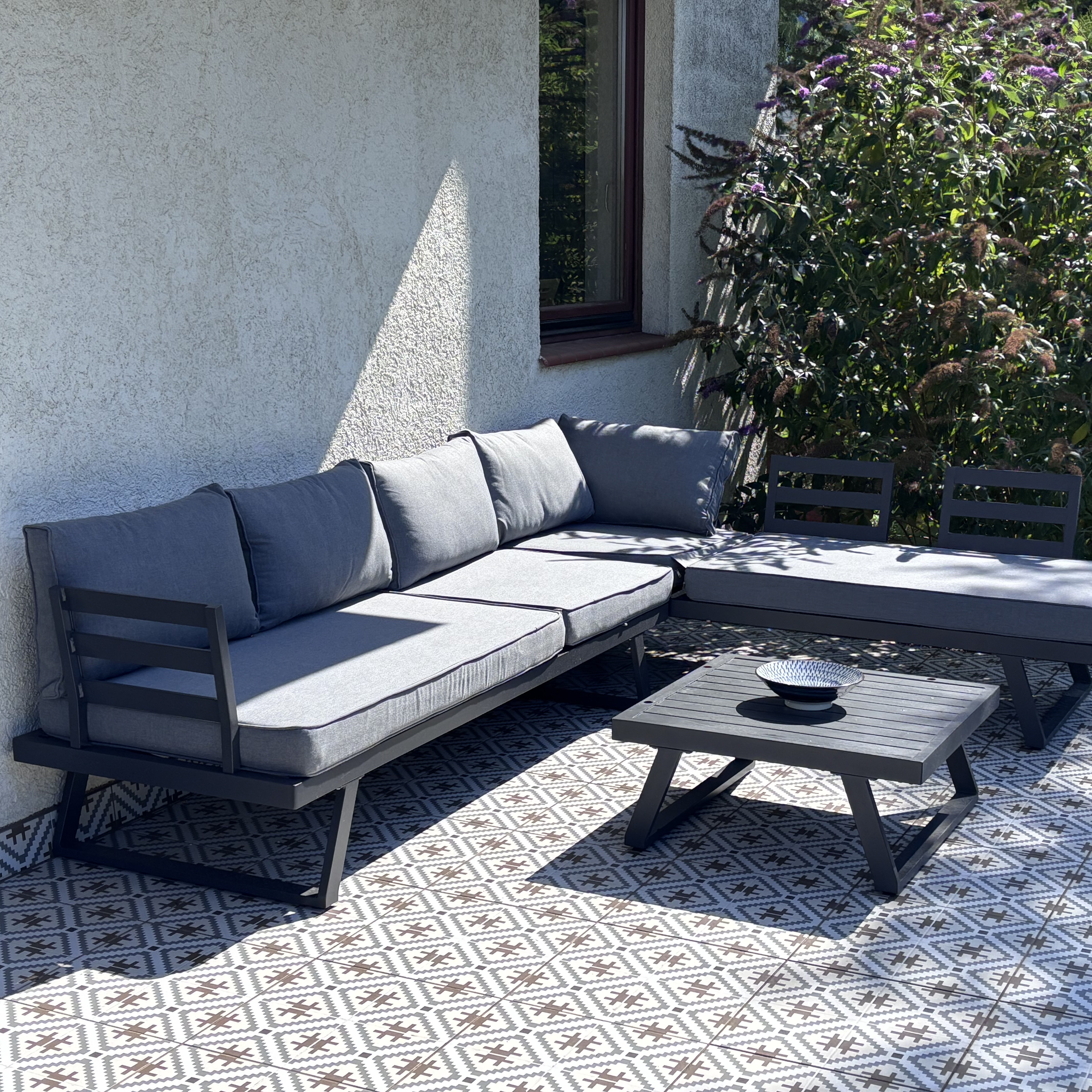 Narożnik modułowy MIDWAY Dark Grey - Bjørkka zdjęcie realizacji 1