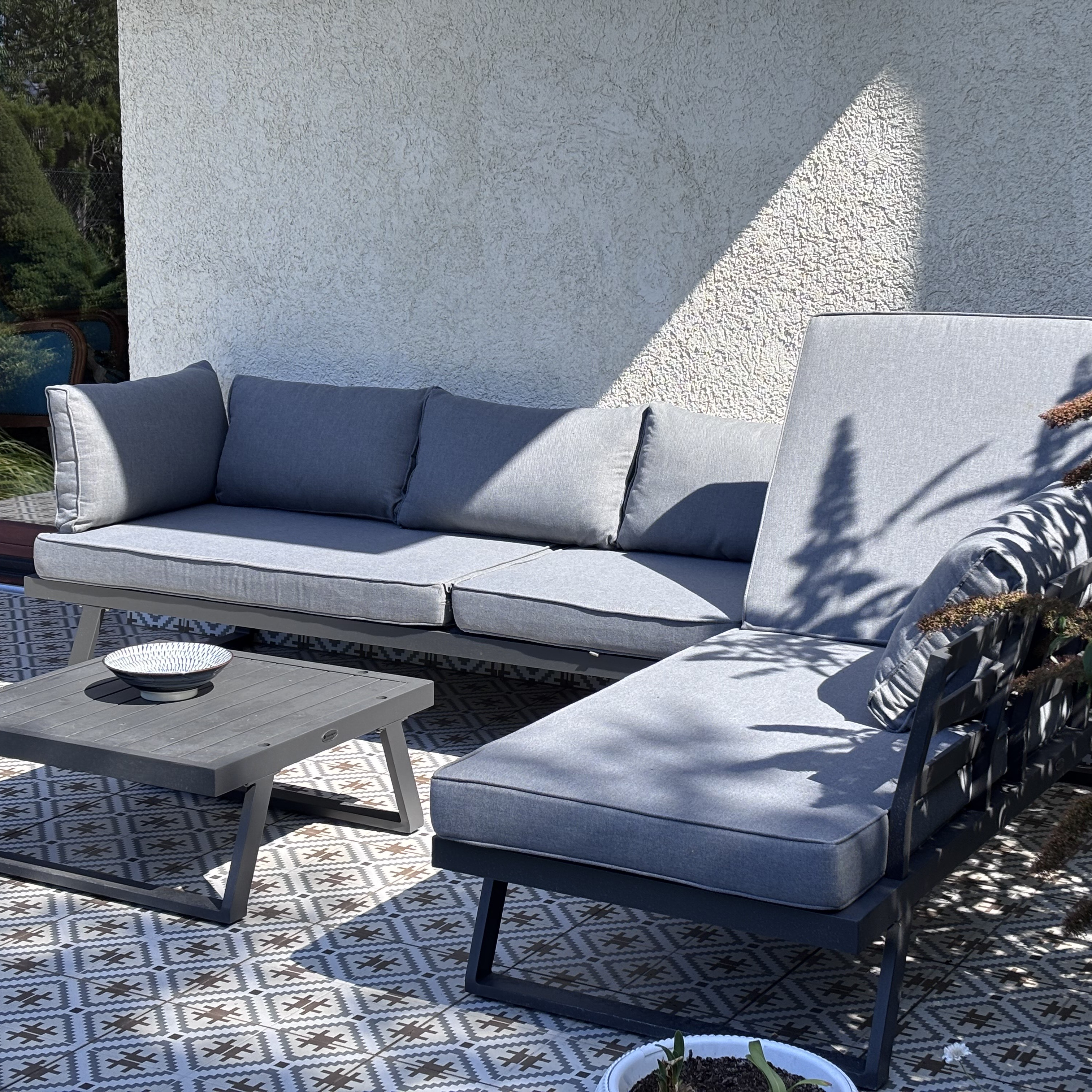 Narożnik modułowy MIDWAY Dark Grey - Bjørkka zdjęcie realizacji 4