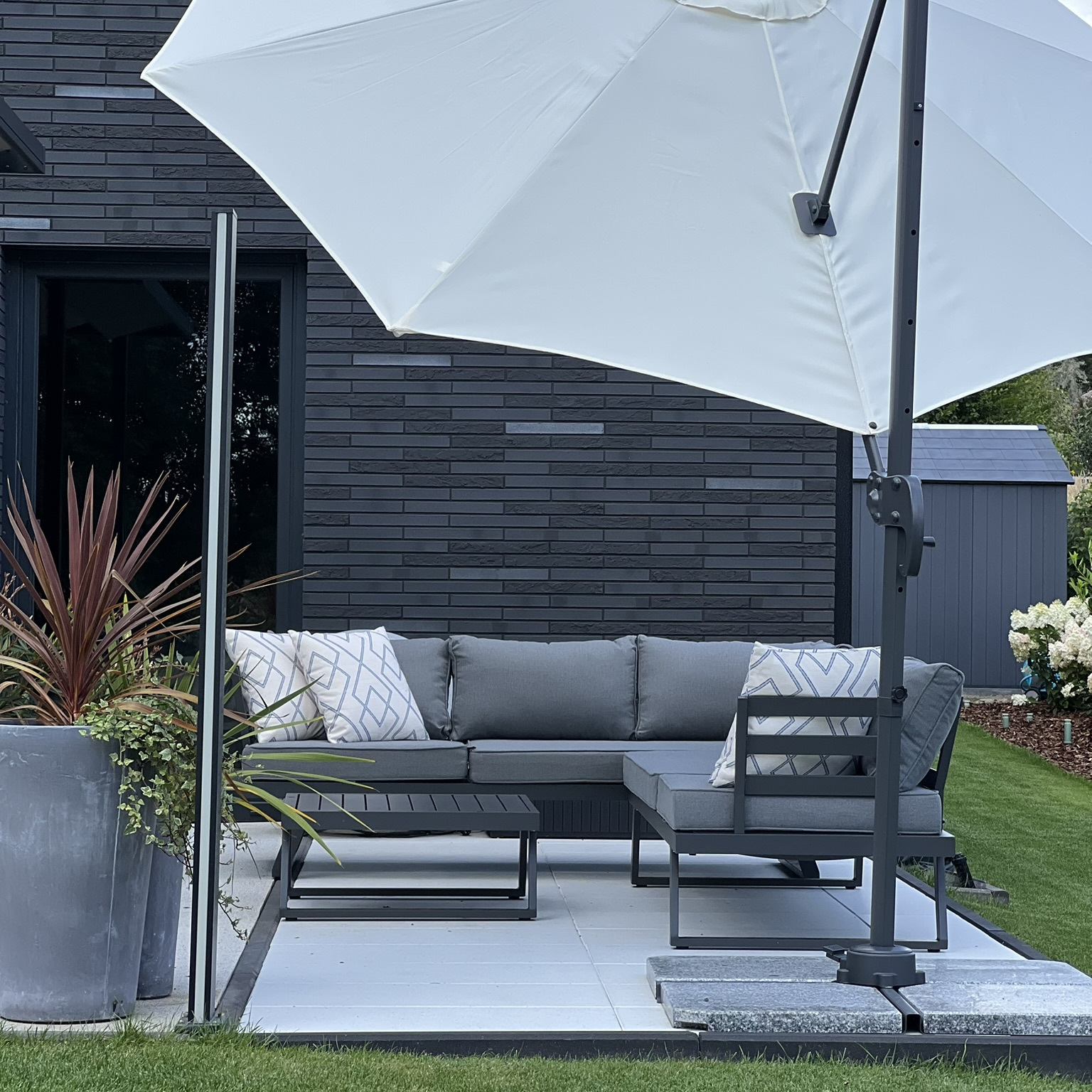 Narożnik modułowy MIDWAY Dark Grey - Bjørkka zdjęcie realizacji 2