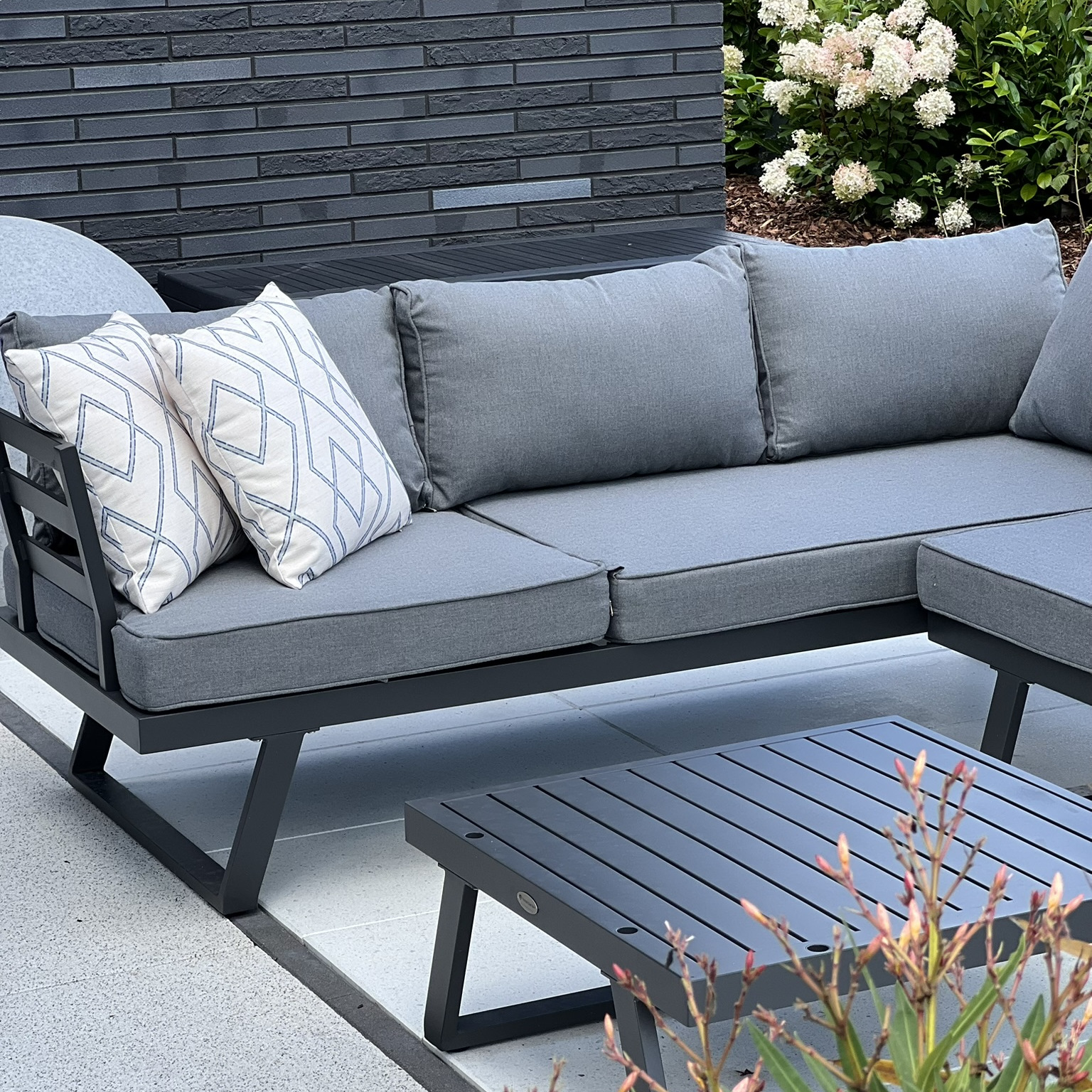 Narożnik modułowy MIDWAY Dark Grey - Bjørkka zdjęcie realizacji 3