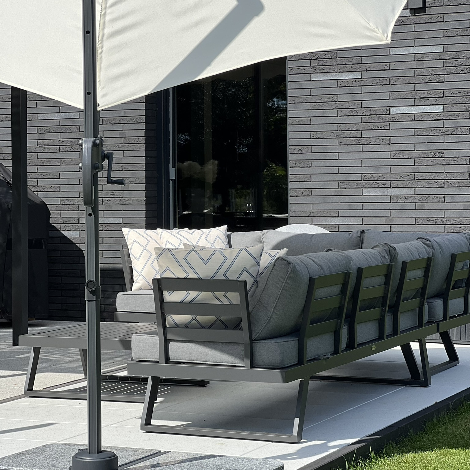 Narożnik modułowy MIDWAY Dark Grey - Bjørkka zdjęcie realizacji 5
