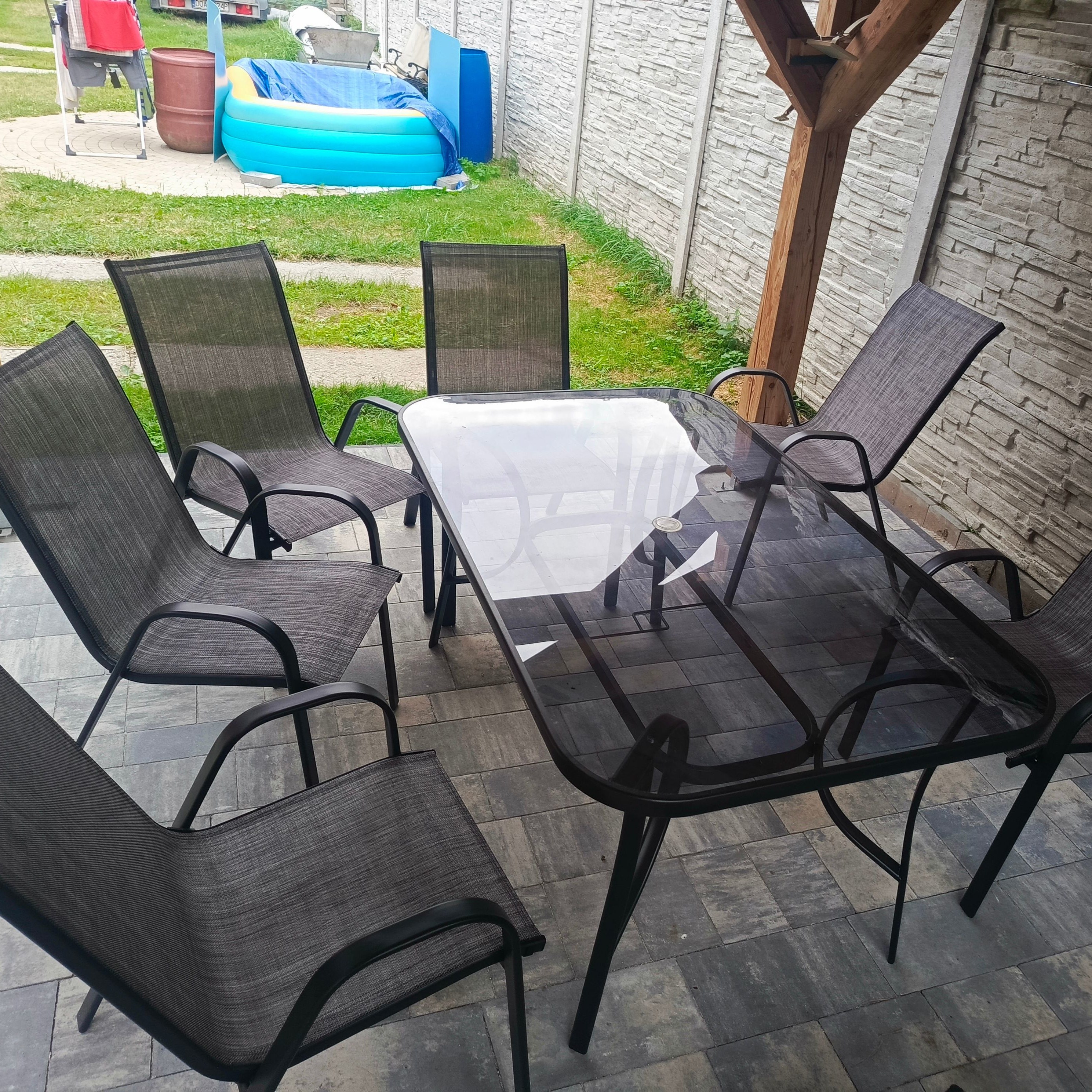 Zestaw ogrodowy BOLOGNA 6+1 Mixed Grey zdjęcie realizacji 6