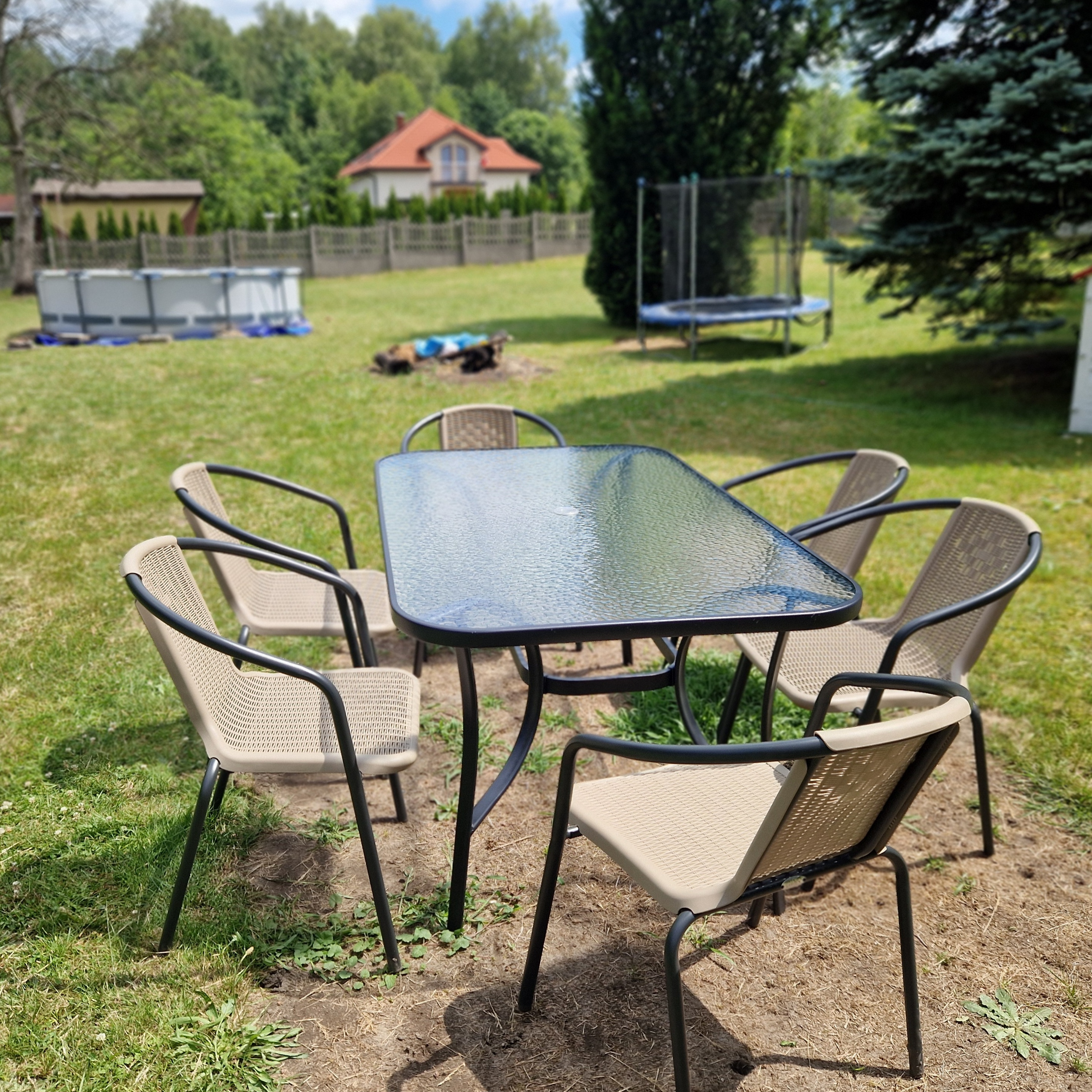Zestaw ogrodowy SIMPLE 150/6 Cappuccino zdjęcie realizacji 2