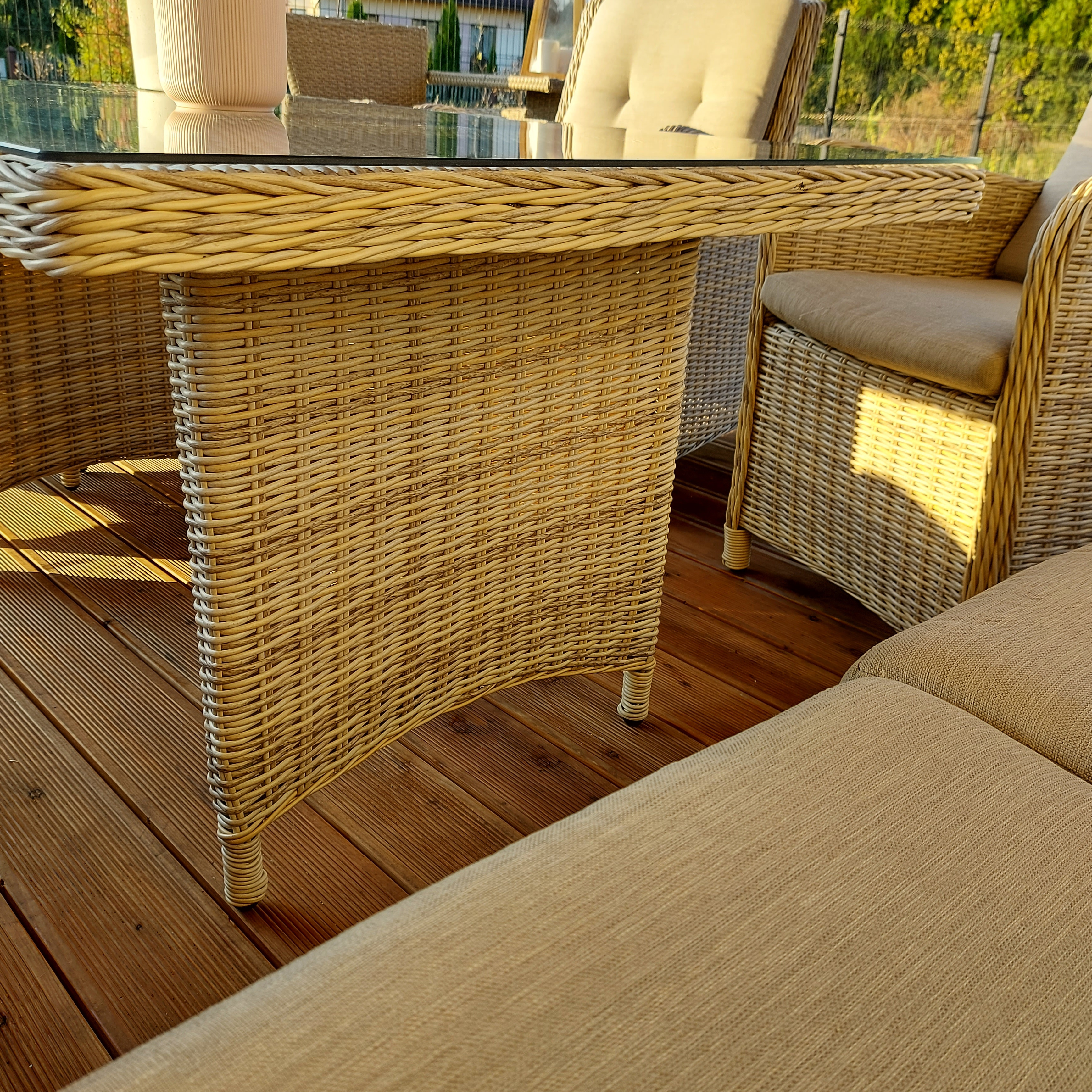 Narożnik z technorattanu MARYLAND Beige zdjęcie realizacji 4