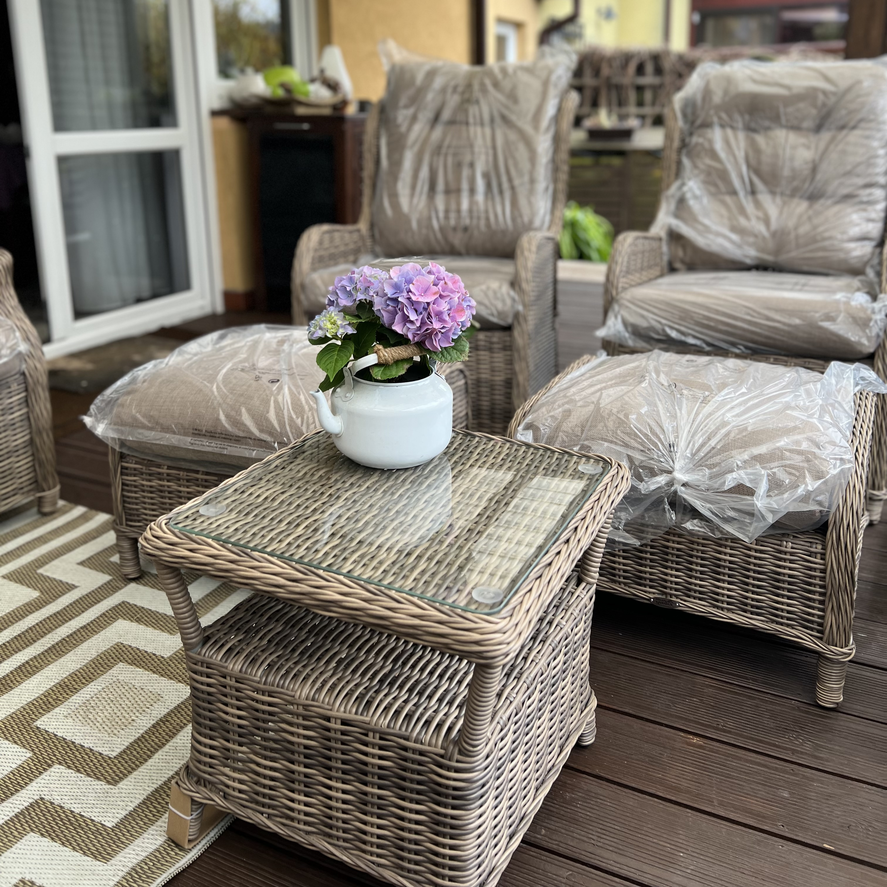 Zestaw wypoczynkowy SIENNA DUO PREMIUM Brown zdjęcie realizacji 1
