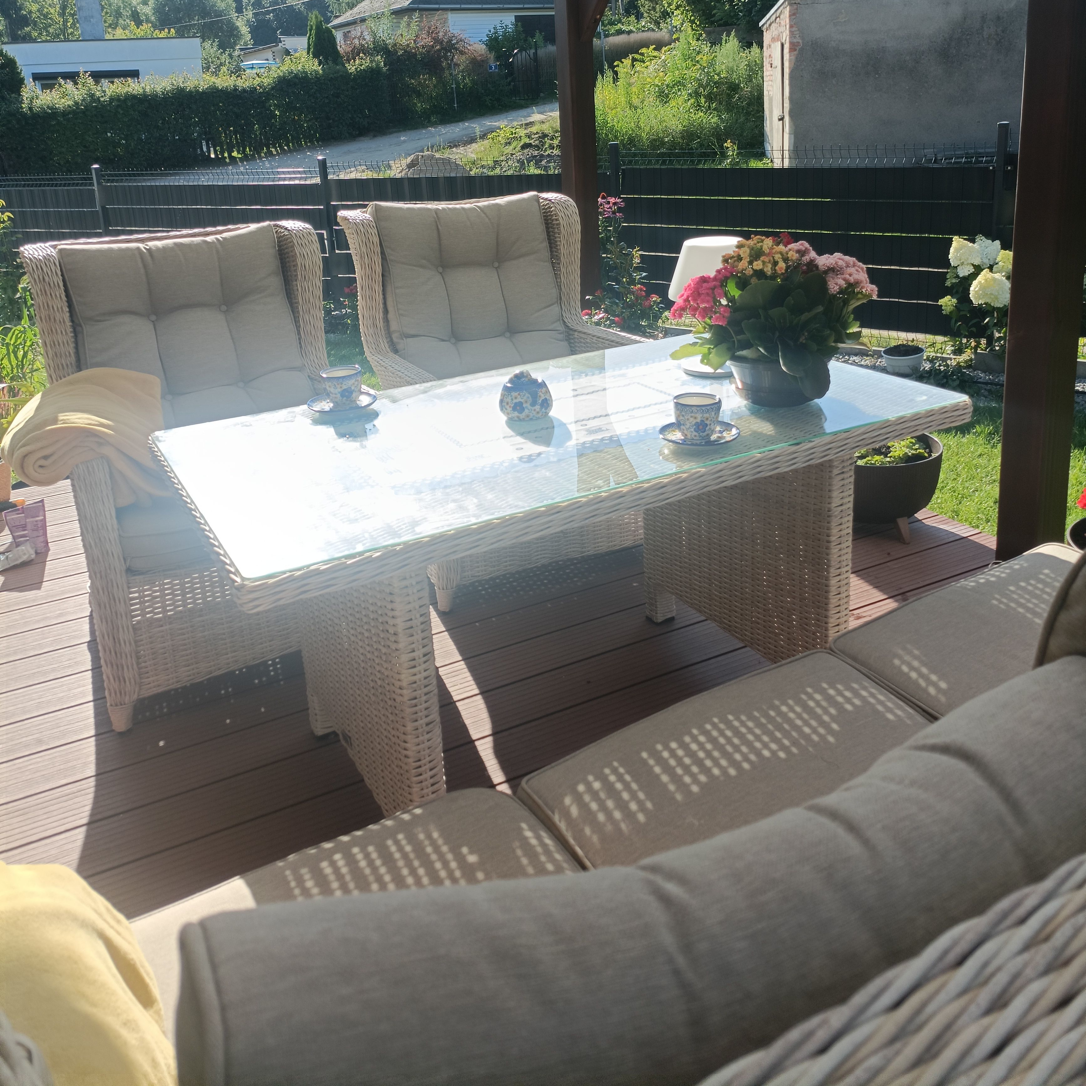 Meble technorattanowe TRIVENTO DINING 3 Beige zdjęcie realizacji 2