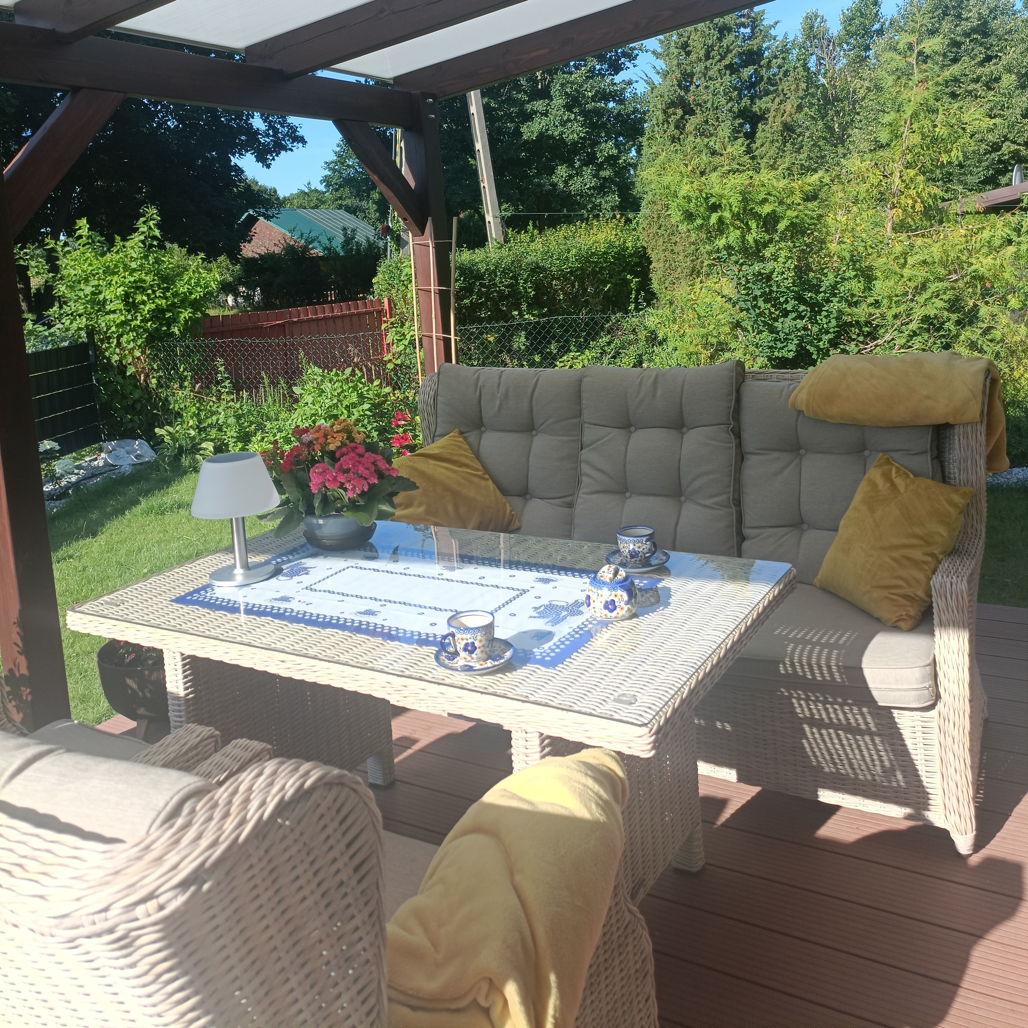Meble technorattanowe TRIVENTO DINING 3 Beige zdjęcie realizacji 5