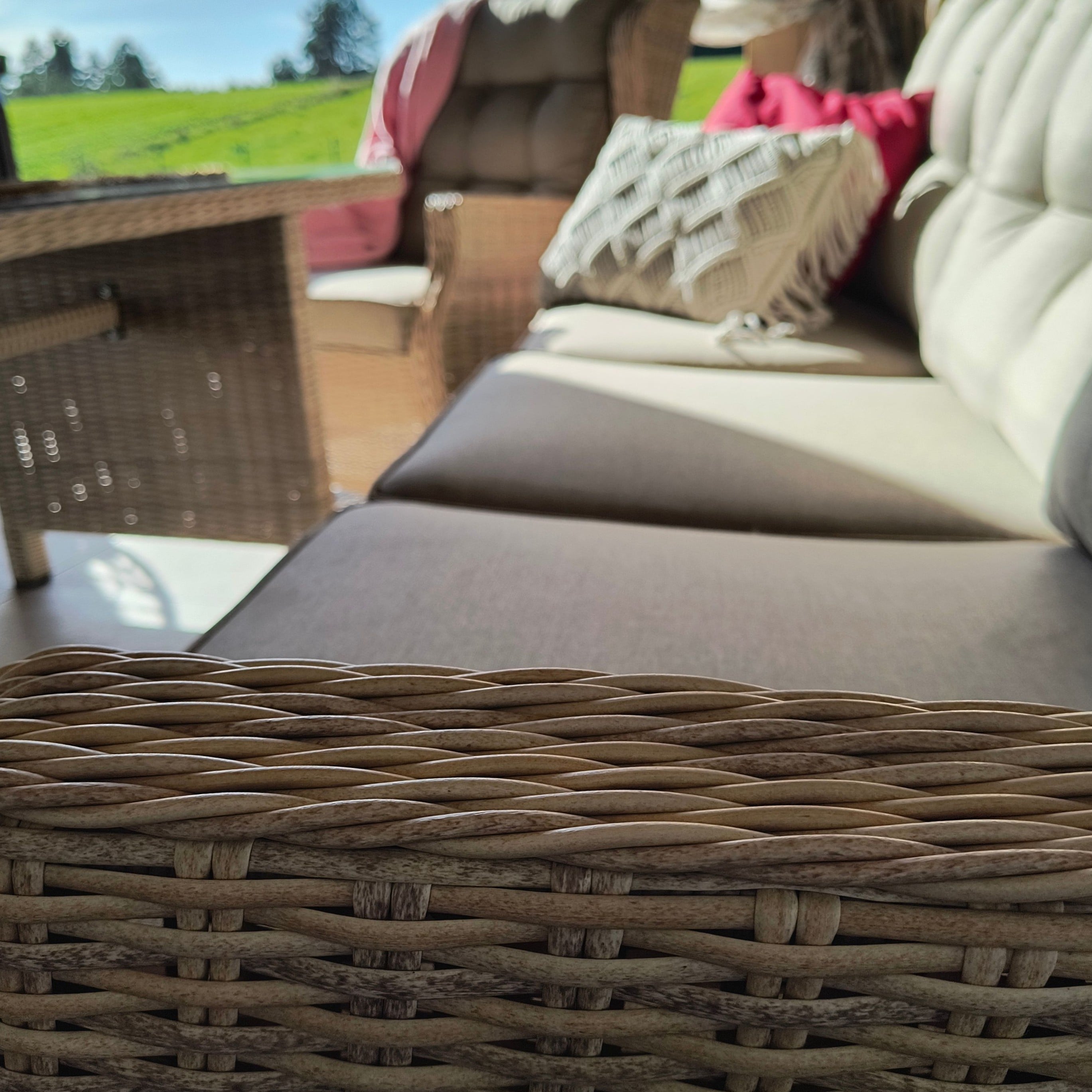 Meble technorattanowe TRIVENTO DINING 3 Beige zdjęcie realizacji 7