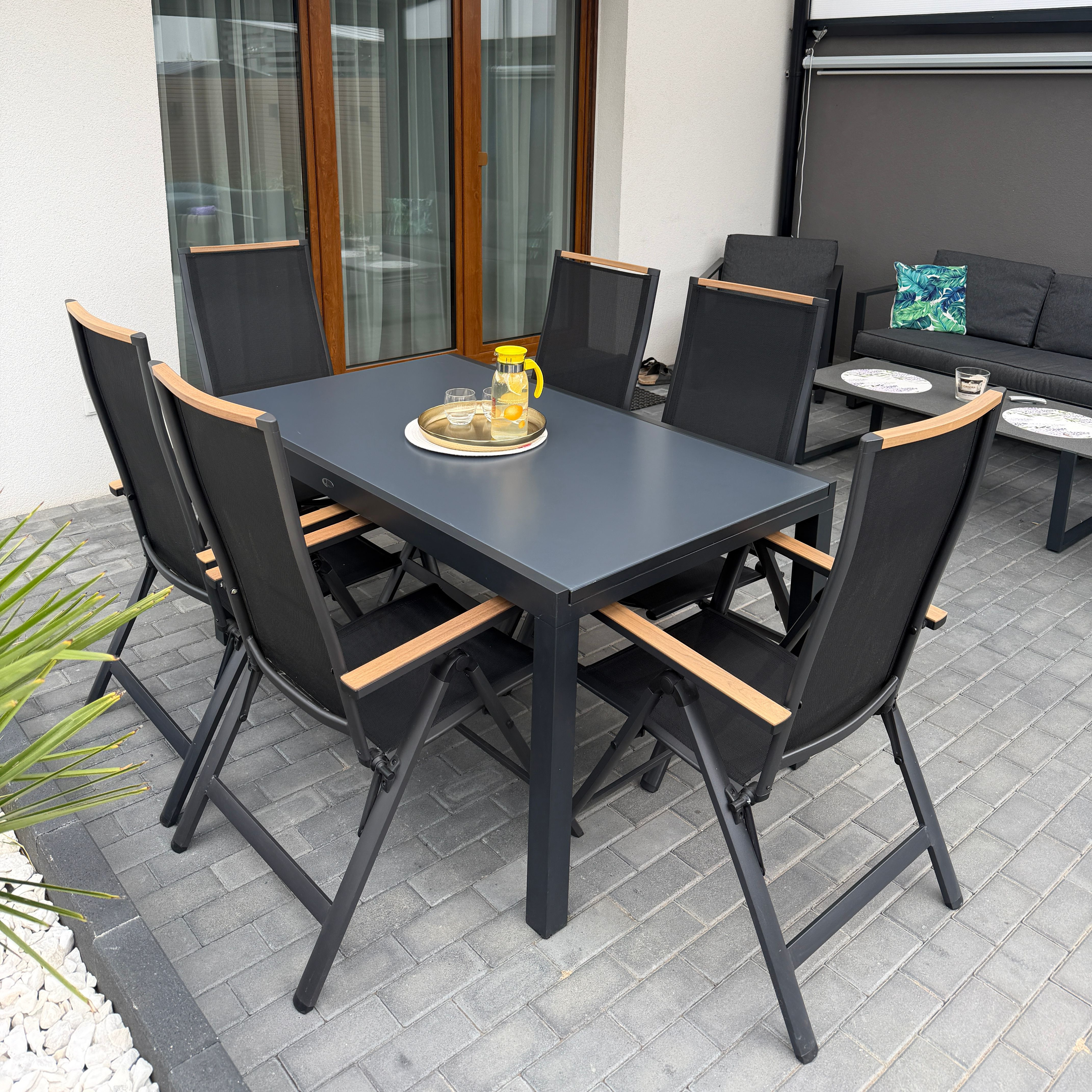 Meble ogrodowe BRISBANE 8+1 Black zdjęcie realizacji 1
