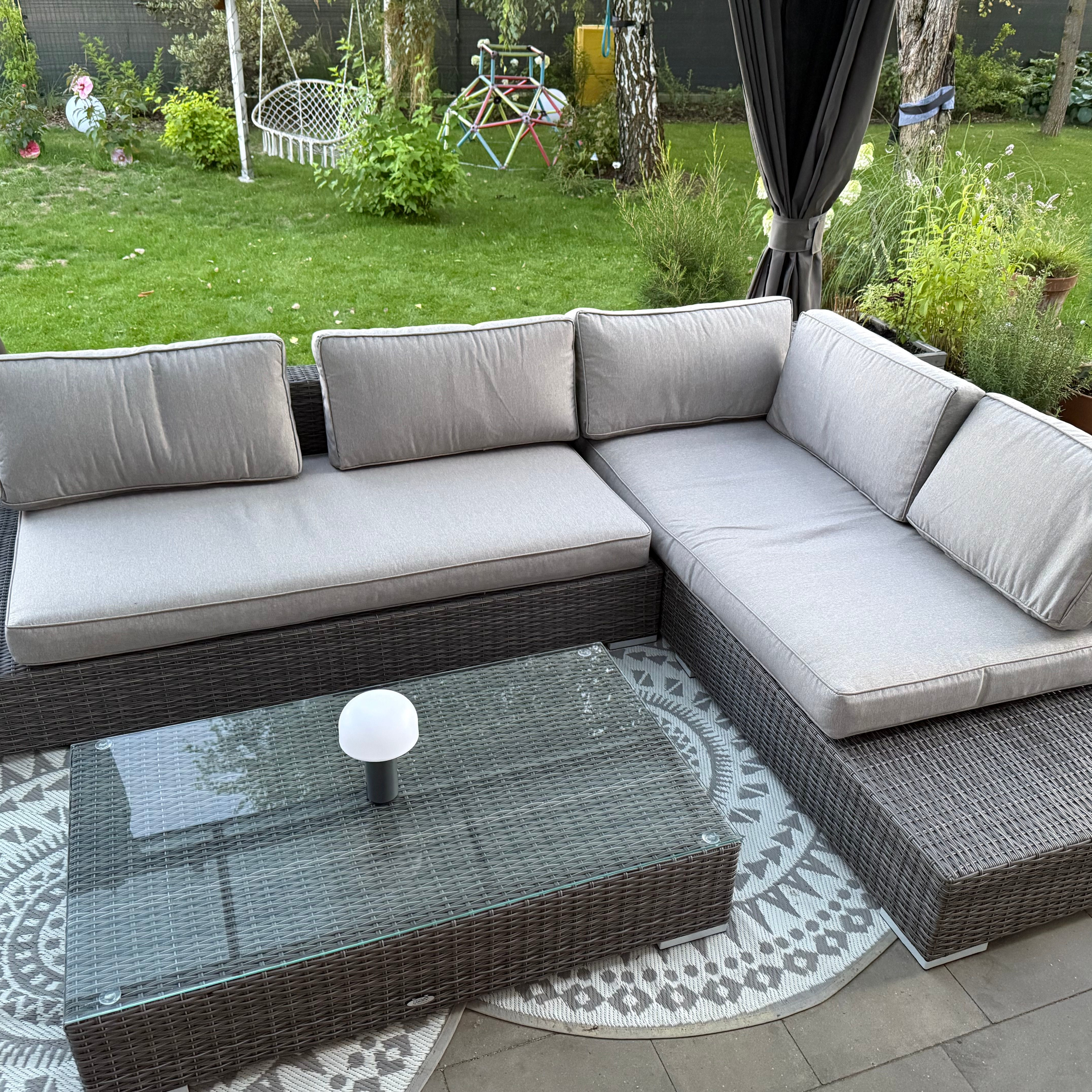 Narożnik technorattanowy VERONA Dark Grey zdjęcie realizacji 9