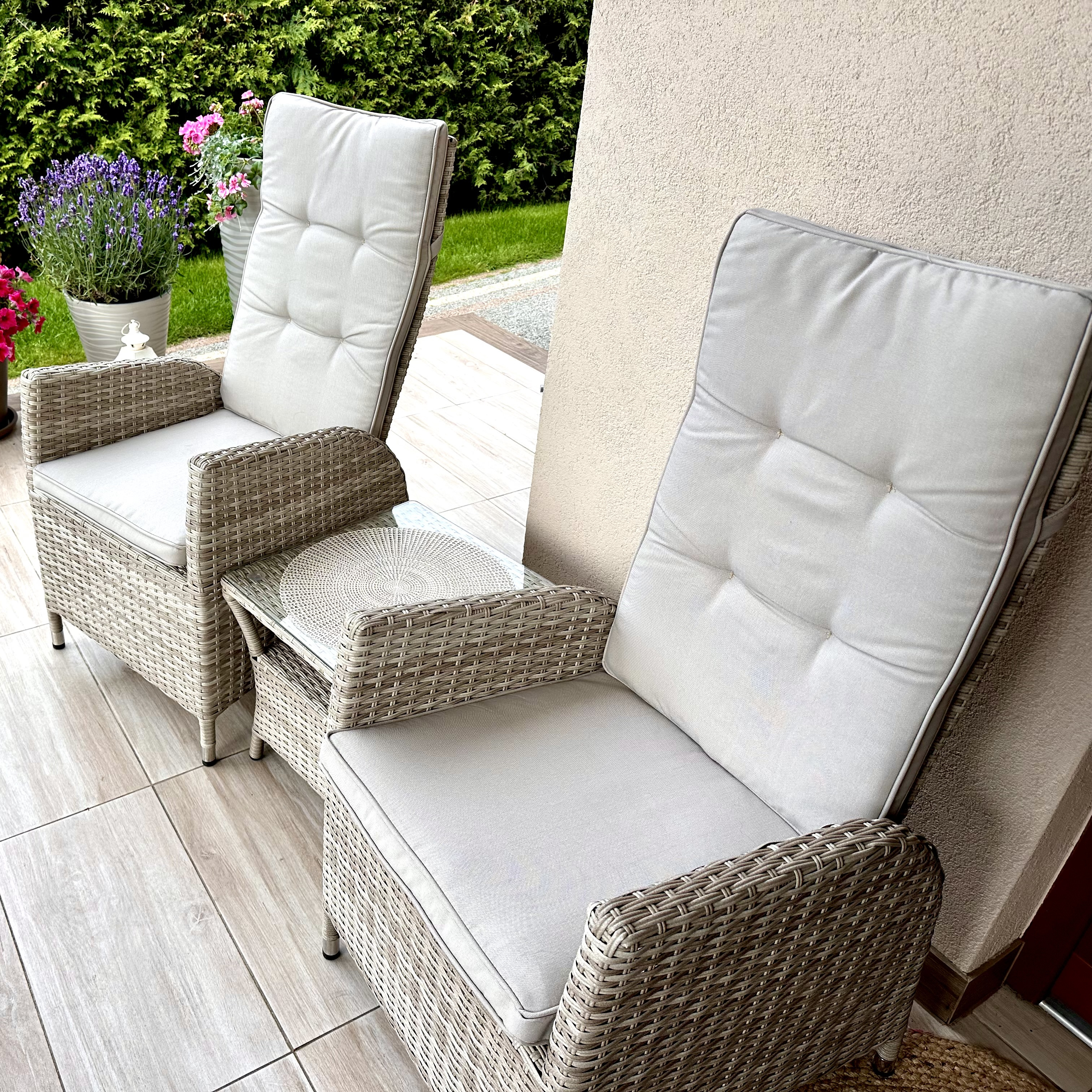 Zestaw wypoczynkowy MALTA DUO Beige zdjęcie realizacji 1