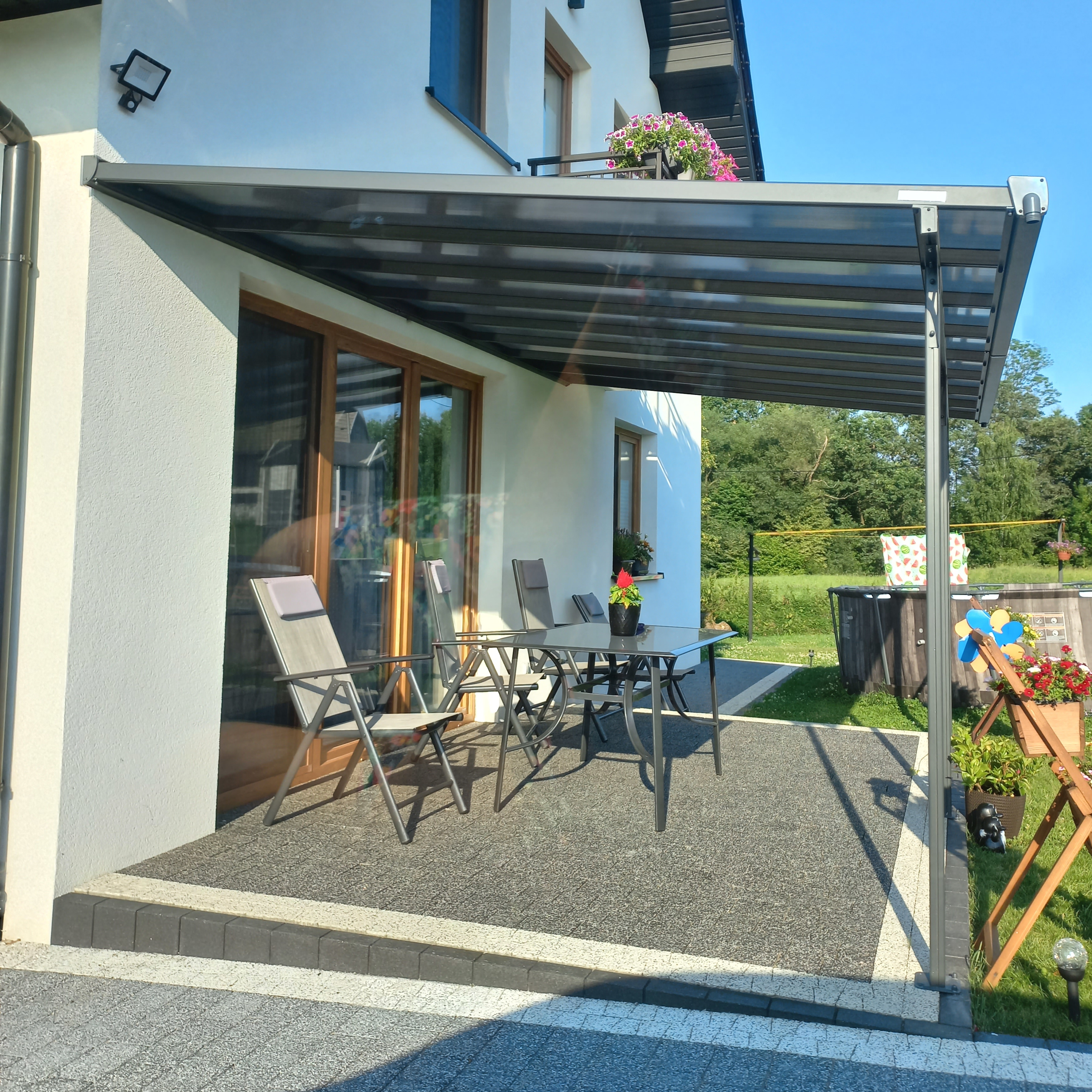 Wiata ogrodowa ATLANTA 3x5m Cold Grey zdjęcie realizacji 1
