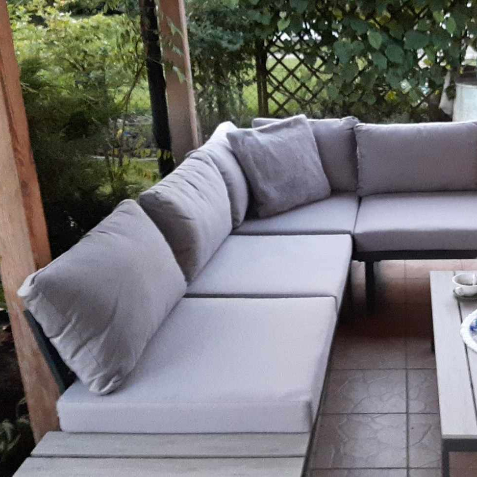 Narożnik ogrodowy EMERSON Light Grey zdjęcie realizacji 1