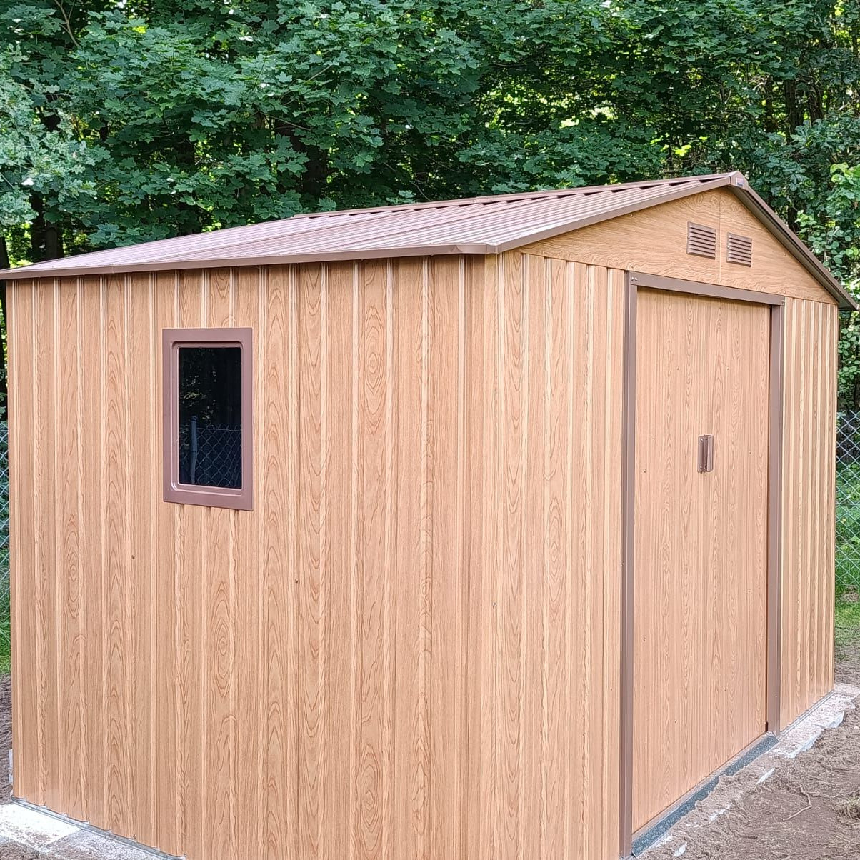 Domek narzędziowy HUDSON 277x191cm Oak Brown - Hardmaister zdjęcie realizacji 4