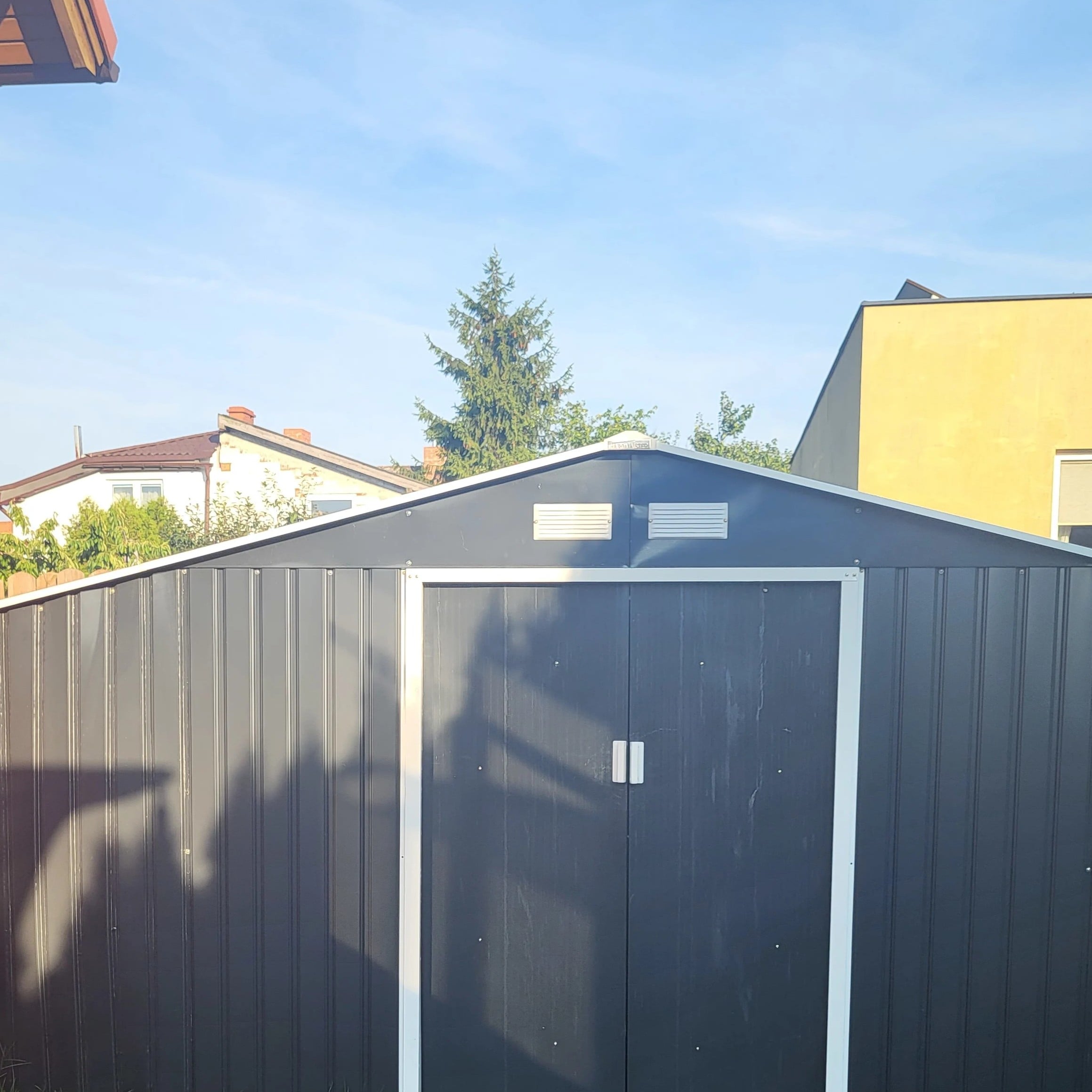Domek narzędziowy MADISON 342x255cm Cold Grey - Hardmaister zdjęcie realizacji 1