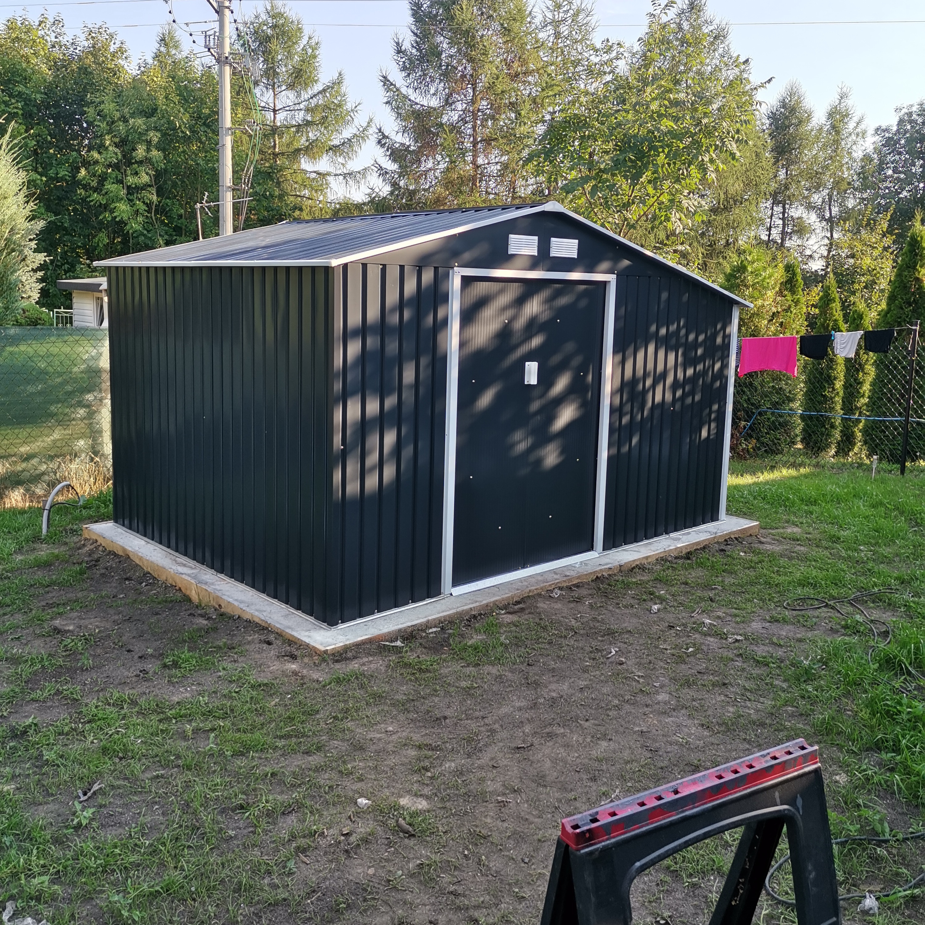 Domek narzędziowy MADISON 342x255cm Cold Grey - Hardmaister zdjęcie realizacji 5