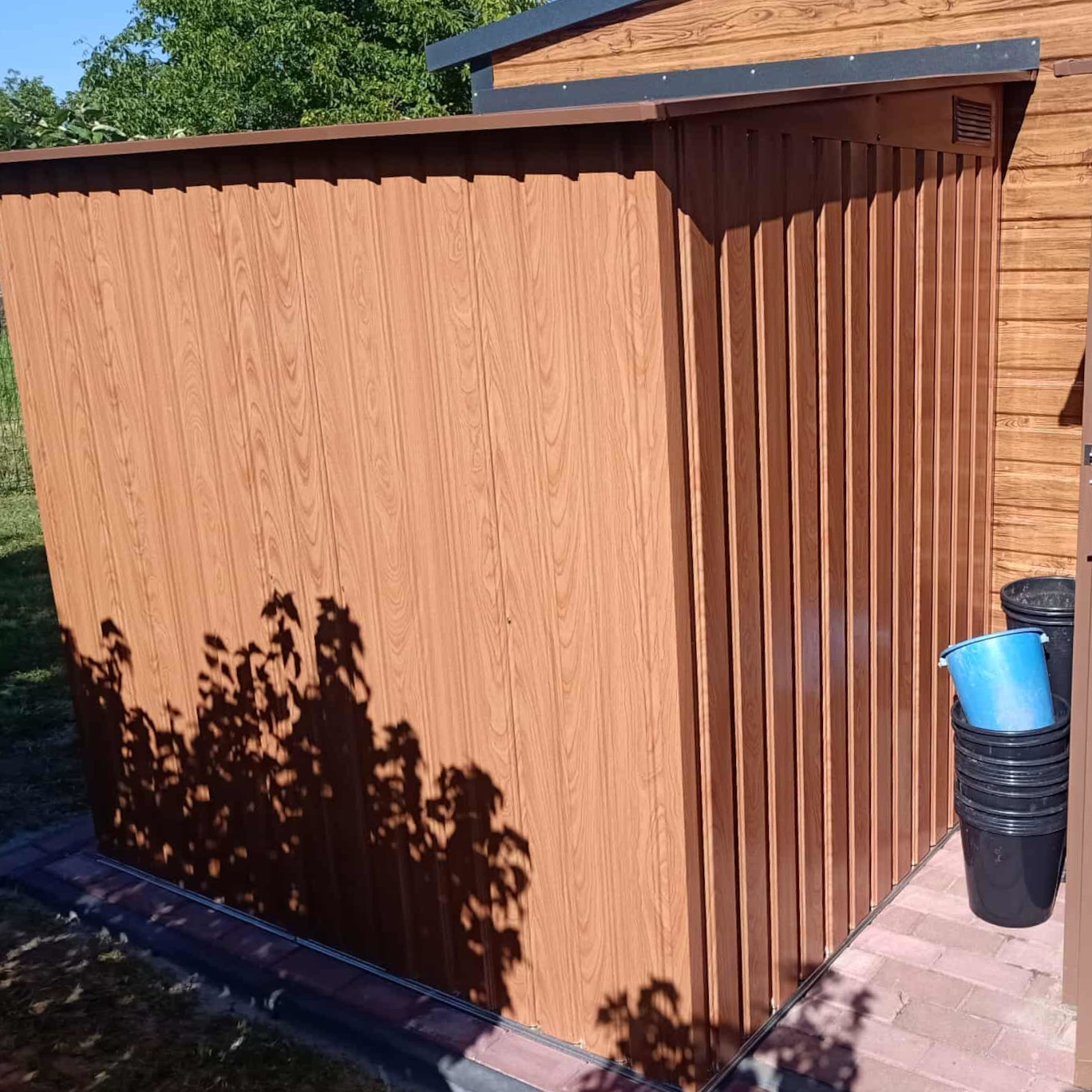 Domek ogrodowy JASPER 150x194cm Oak Brown - Hardmaister zdjęcie realizacji 2