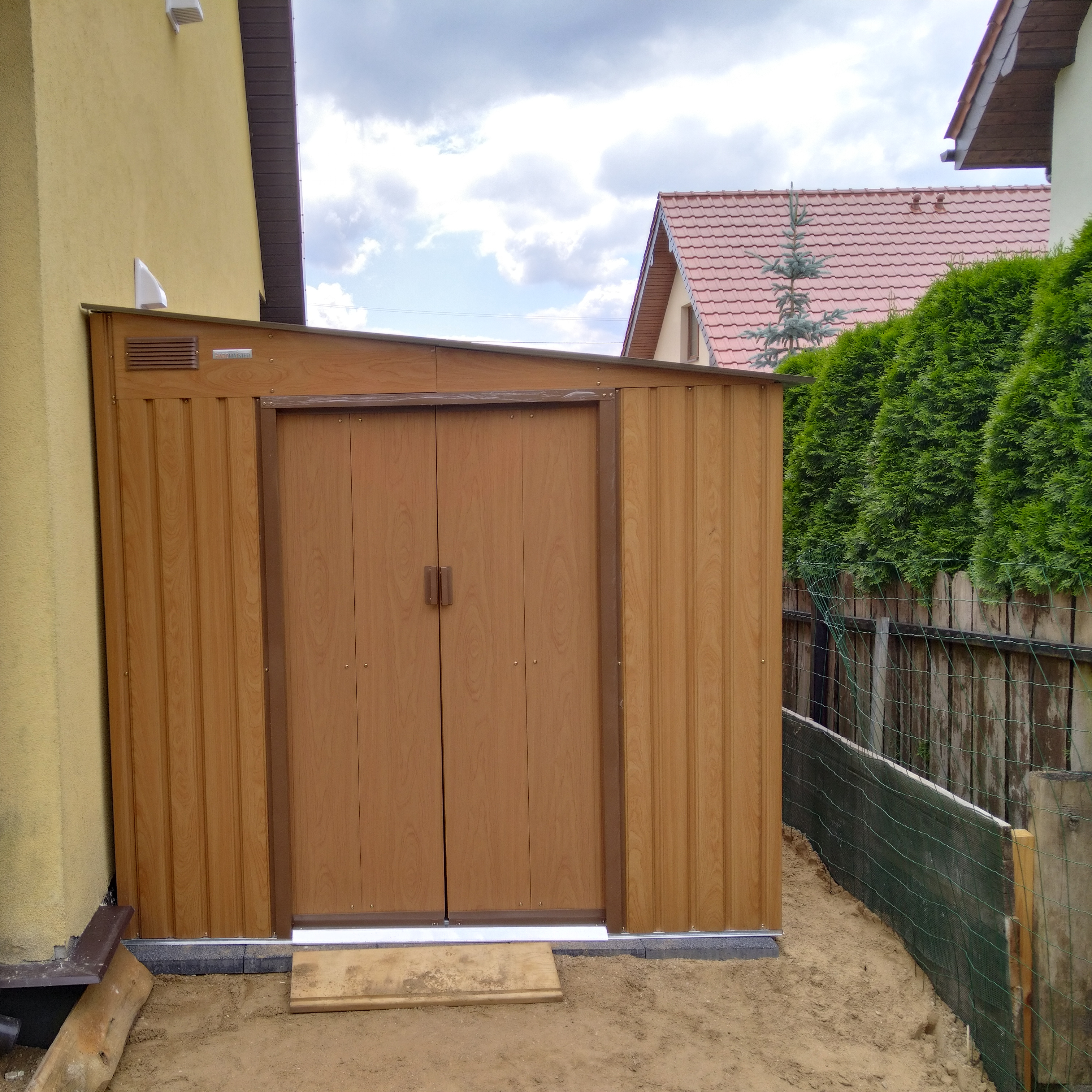 Domek narzędziowy JASPER 214x257cm Oak Brown - Hardmaister zdjęcie realizacji 1