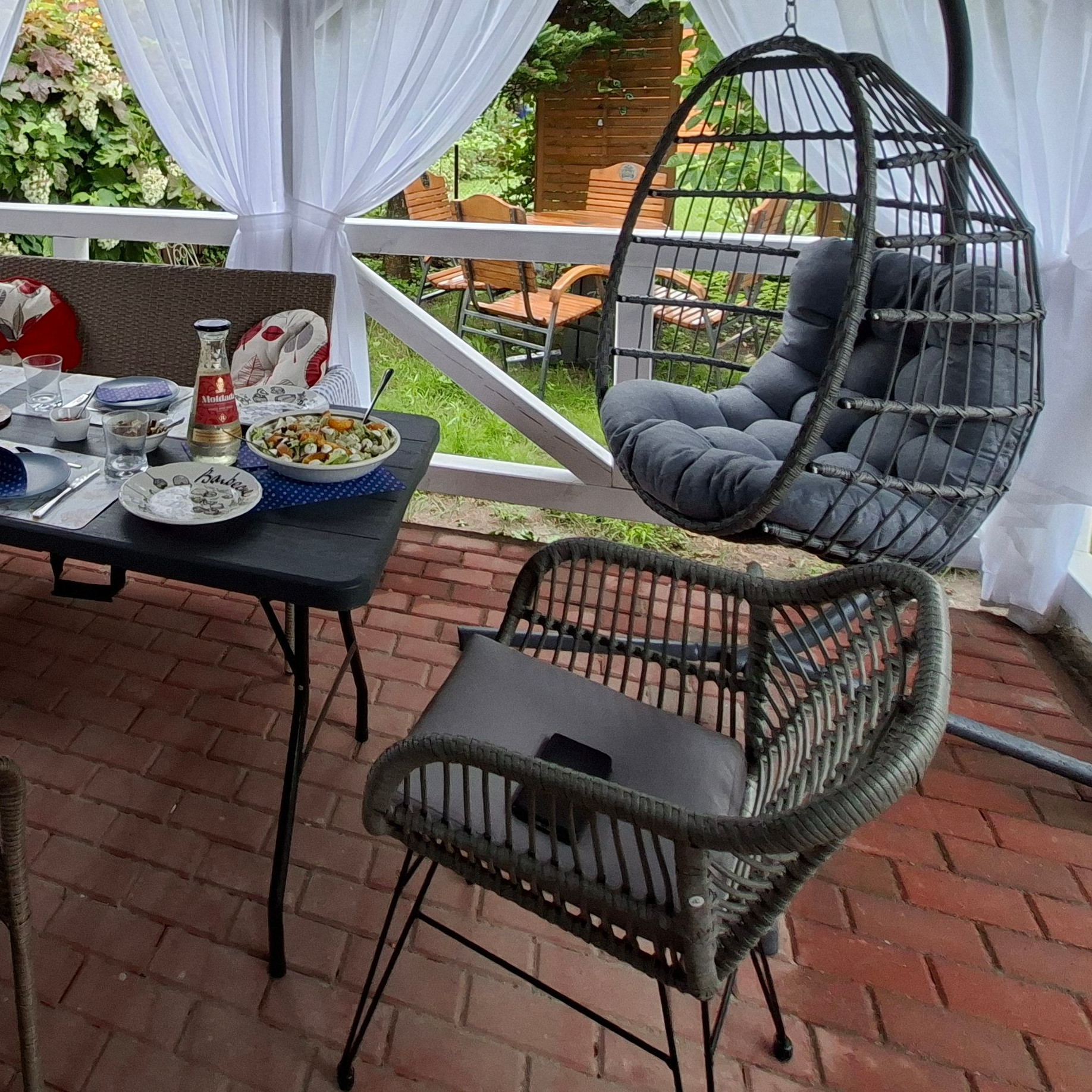 Zestaw na balkon KUBU 2+1, Grey - FOCUS GARDEN zdjęcie realizacji 2