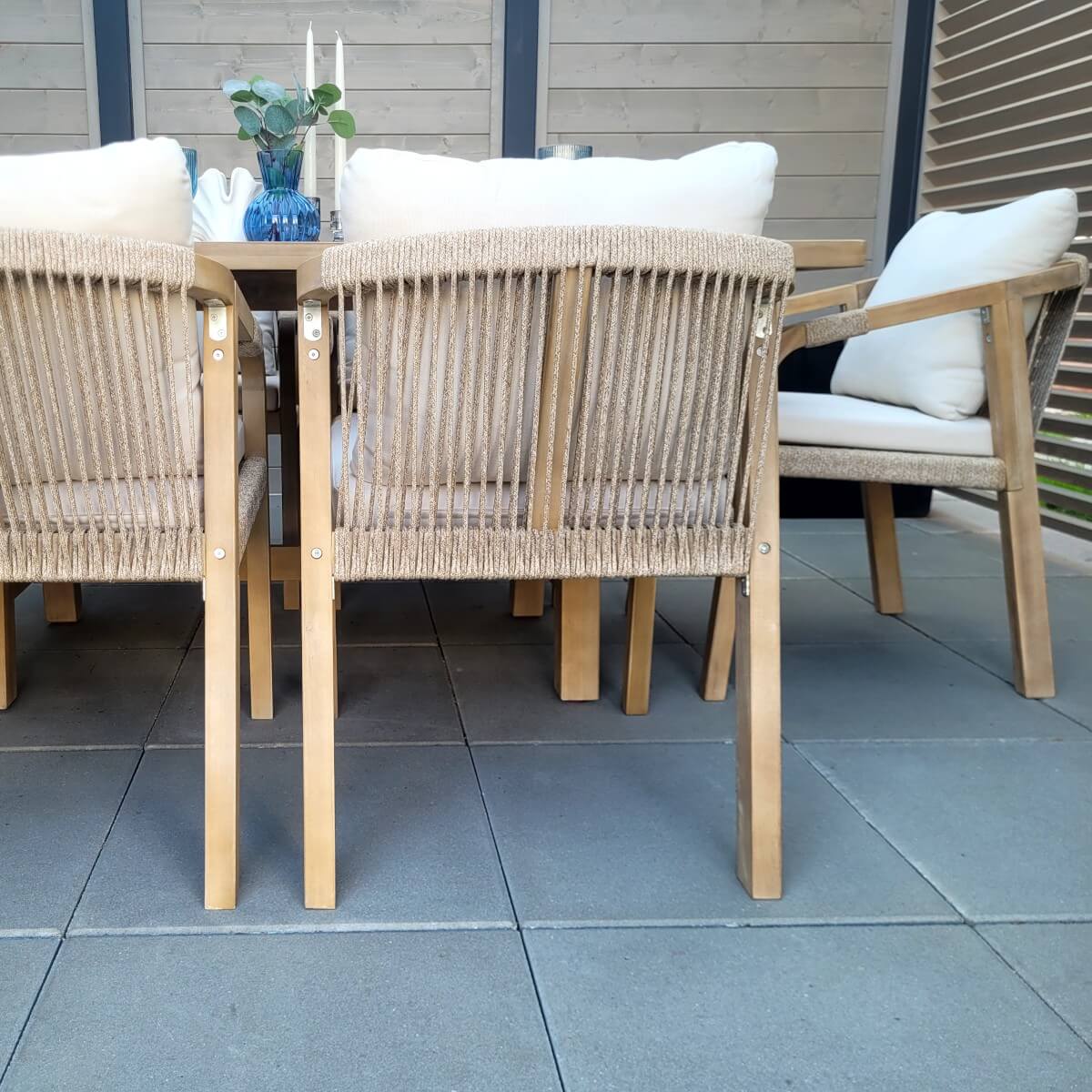 Zestaw mebli jadalnianych do ogrodu MARIGOLD 6+1 dining - FURRORE zdjęcie realizacji 4