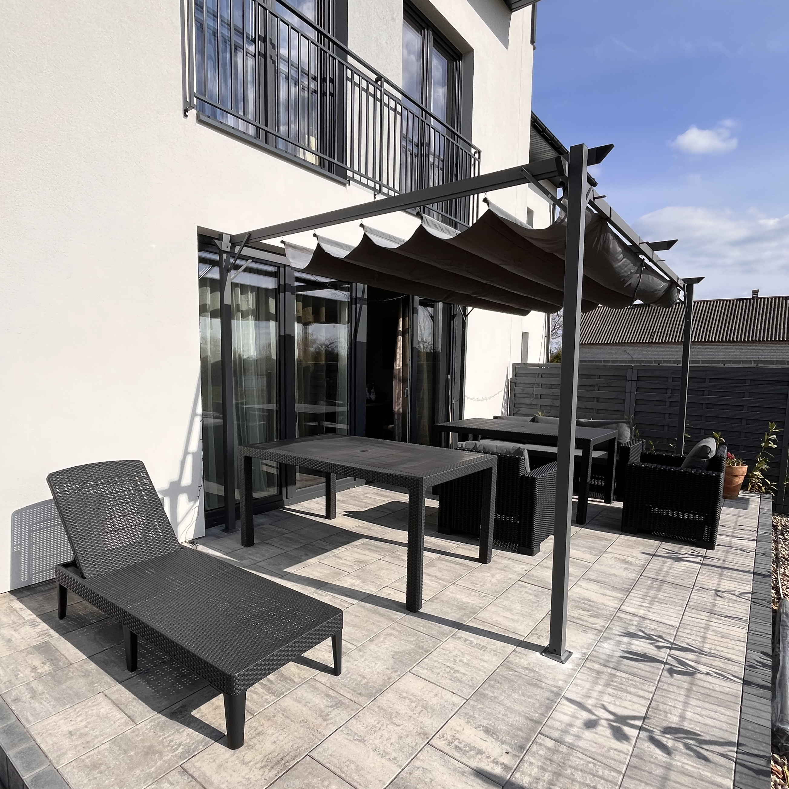 Zadaszenie na taras SPRINT PLUS 3x4 Anthracite/Grey - HARDMAISTER zdjęcie realizacji 3