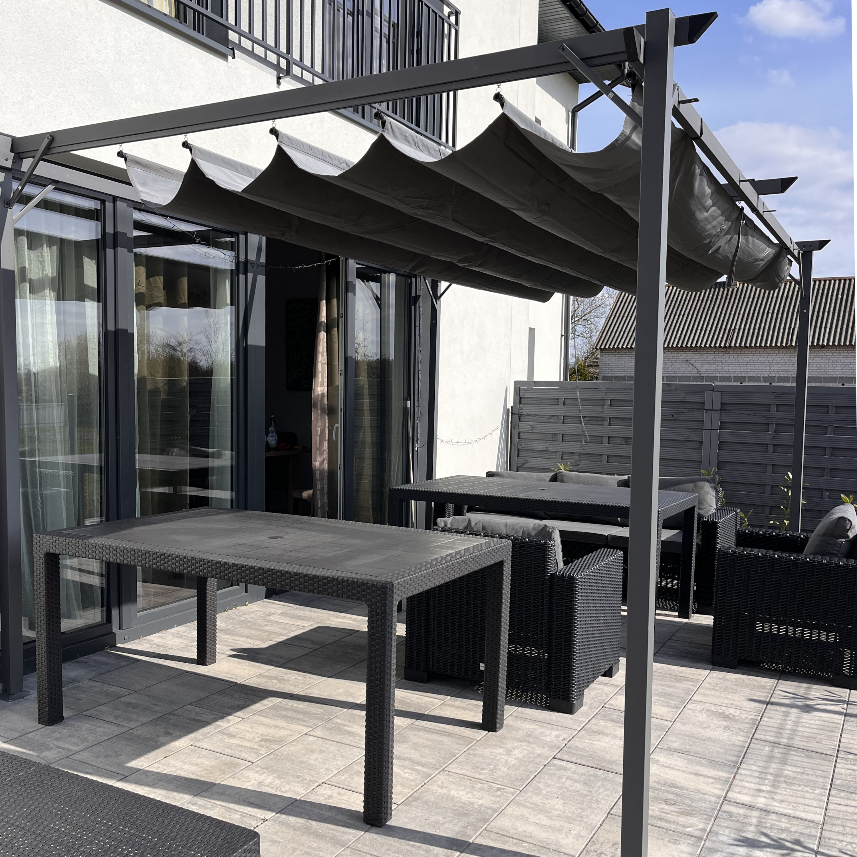 Zadaszenie na taras SPRINT PLUS 3x4 Anthracite/Grey - HARDMAISTER zdjęcie realizacji 1