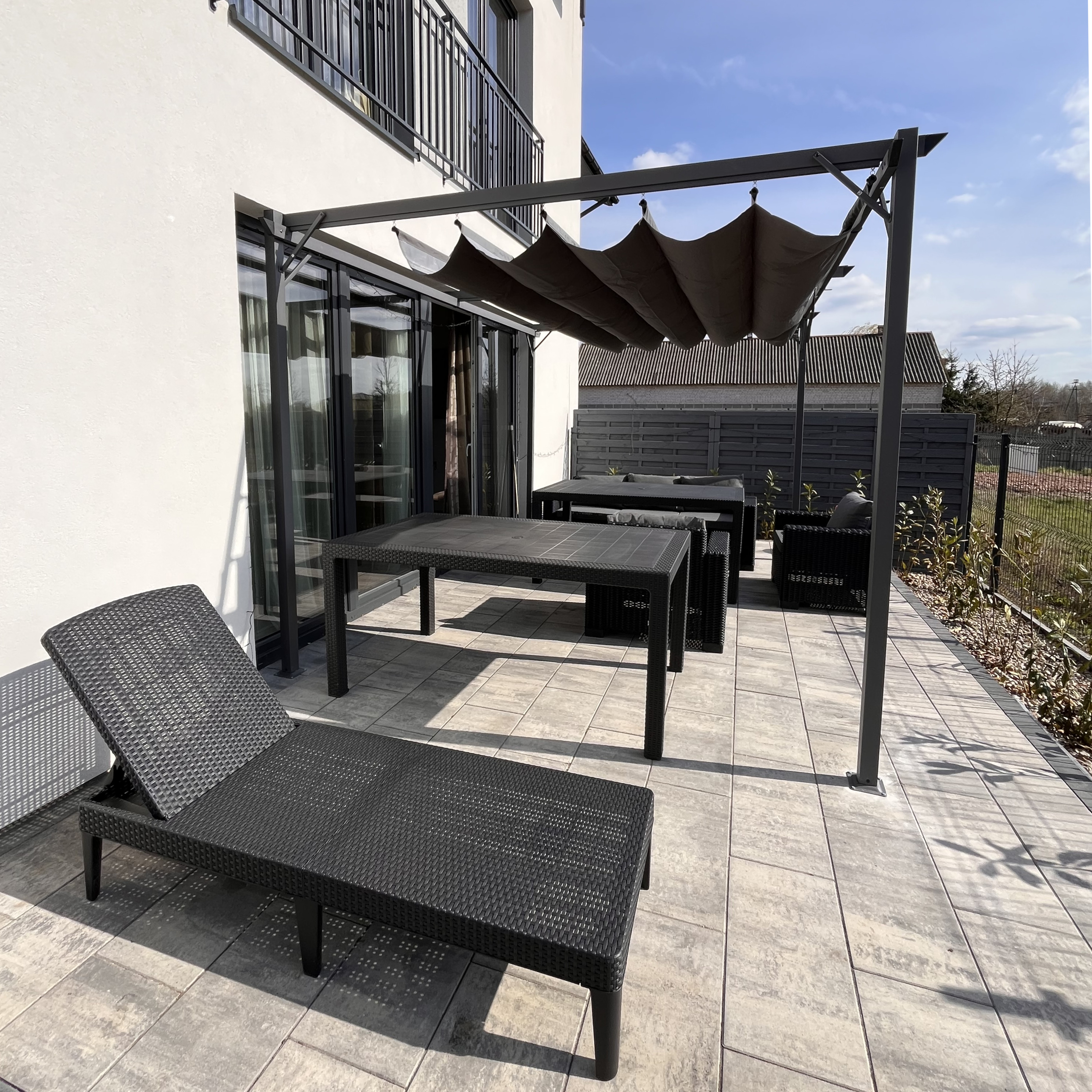 Zadaszenie na taras SPRINT PLUS 3x4 Anthracite/Grey - HARDMAISTER zdjęcie realizacji 2