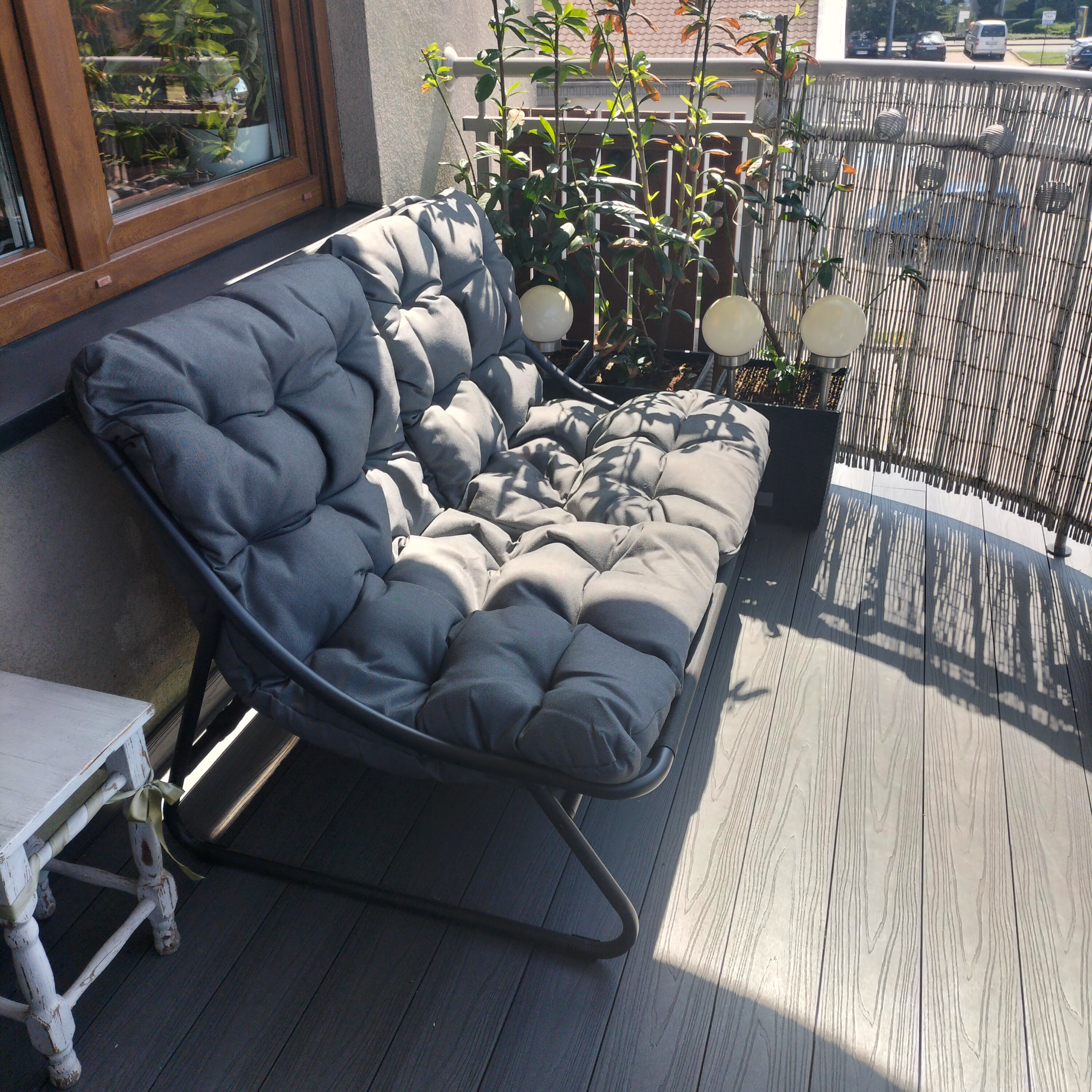 Zestaw mebli ogrodowych VISTA CAFFE Dark Grey - Bjørkka zdjęcie realizacji 1