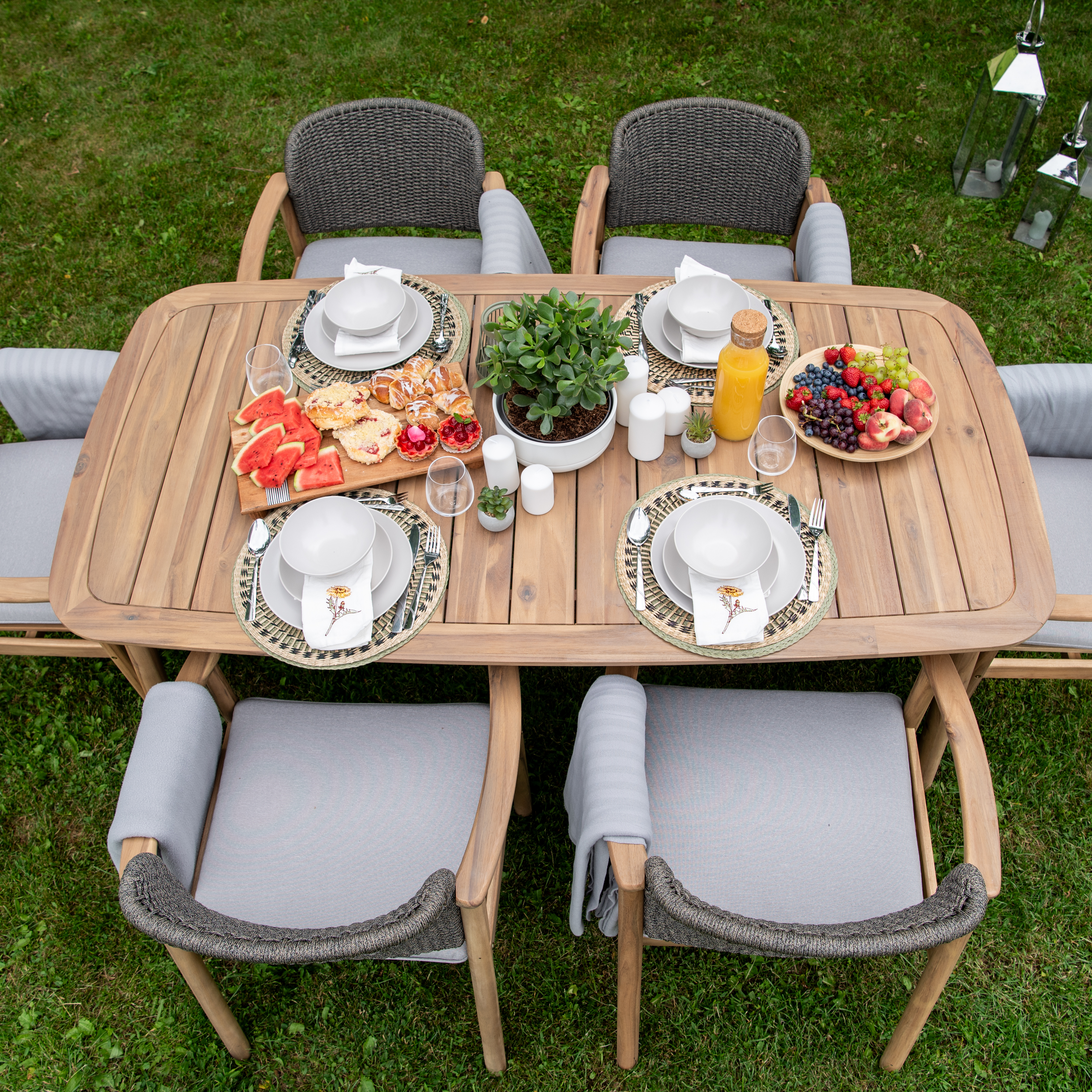 Zestaw jadalniany DOVER 6+1 Dining - Furrore zdjęcie realizacji 3