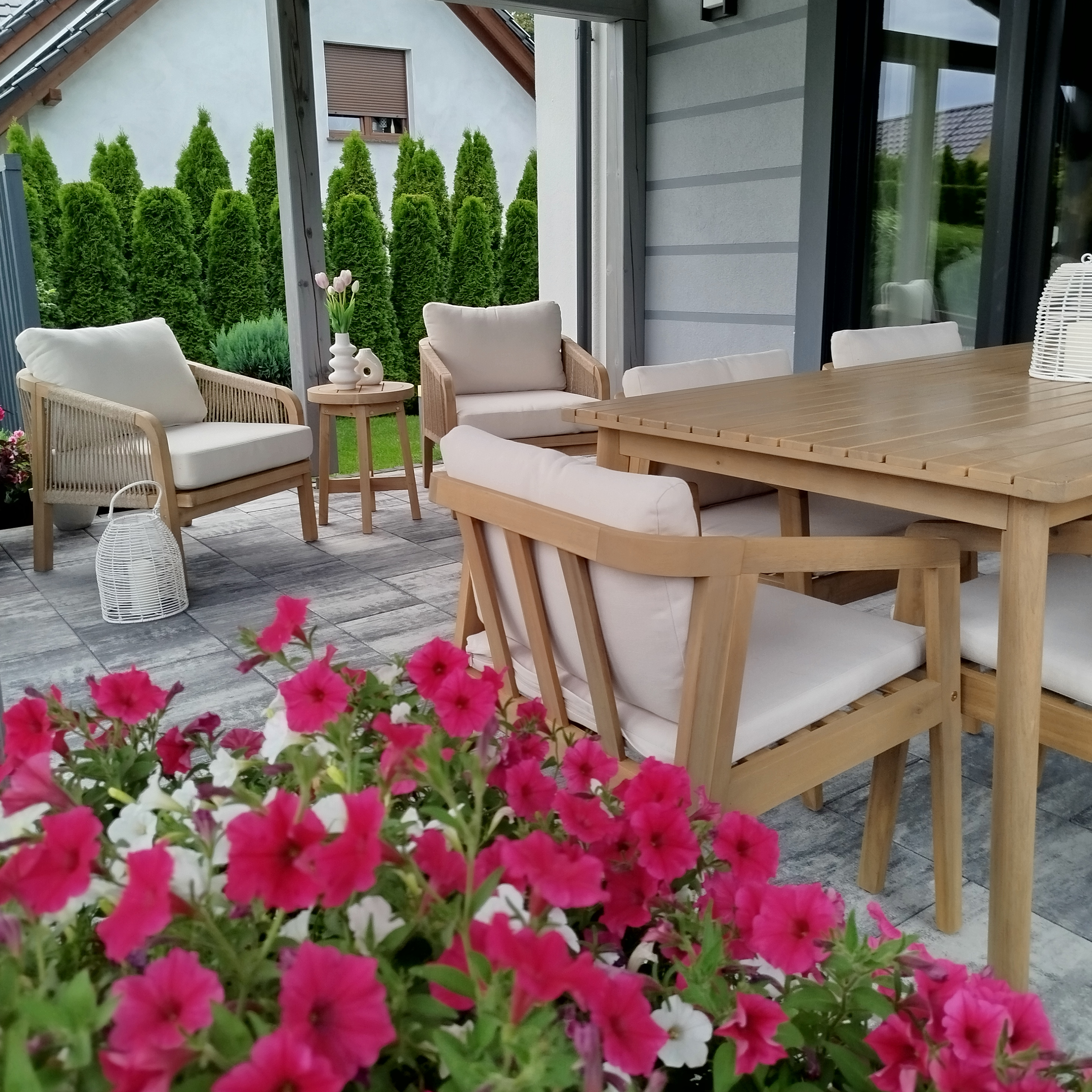 Meble balkonowe Marigold 2+1 Caffe - Furrore zdjęcie realizacji 1