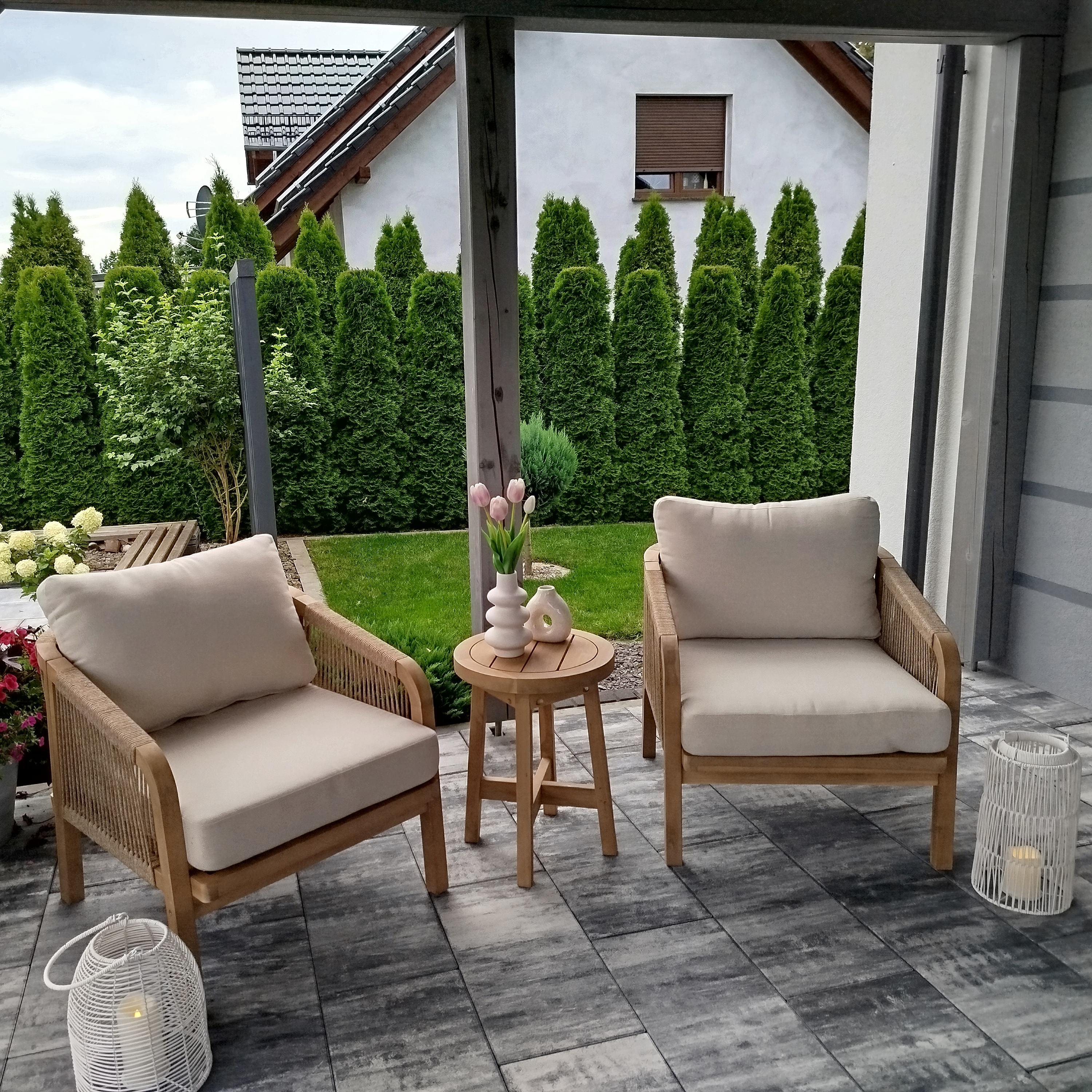 Meble balkonowe Marigold 2+1 Caffe - Furrore zdjęcie realizacji 3
