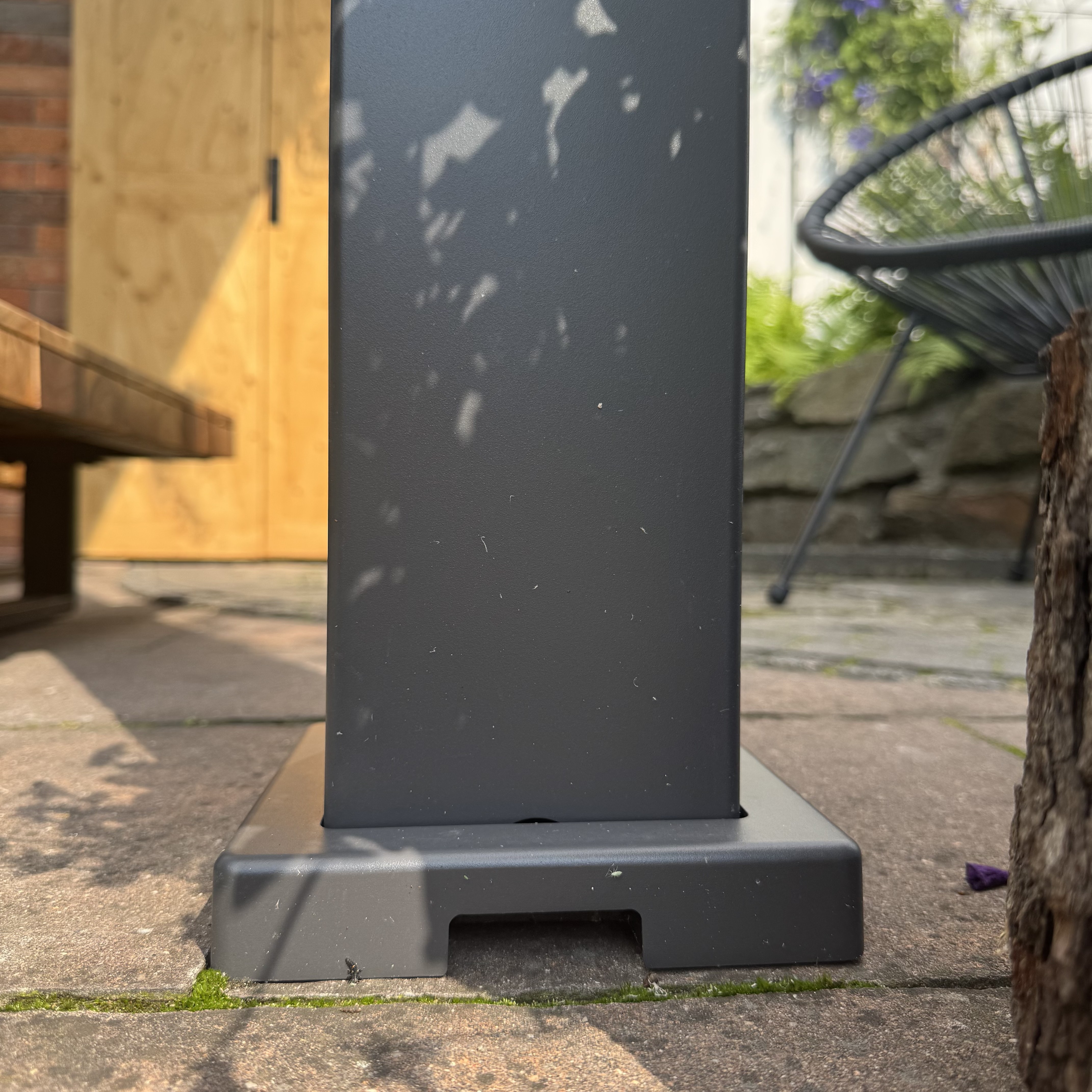 Przyścienna pergola ELEGANCE WALL 3x3 Anthracite - Gutroof zdjęcie realizacji 4