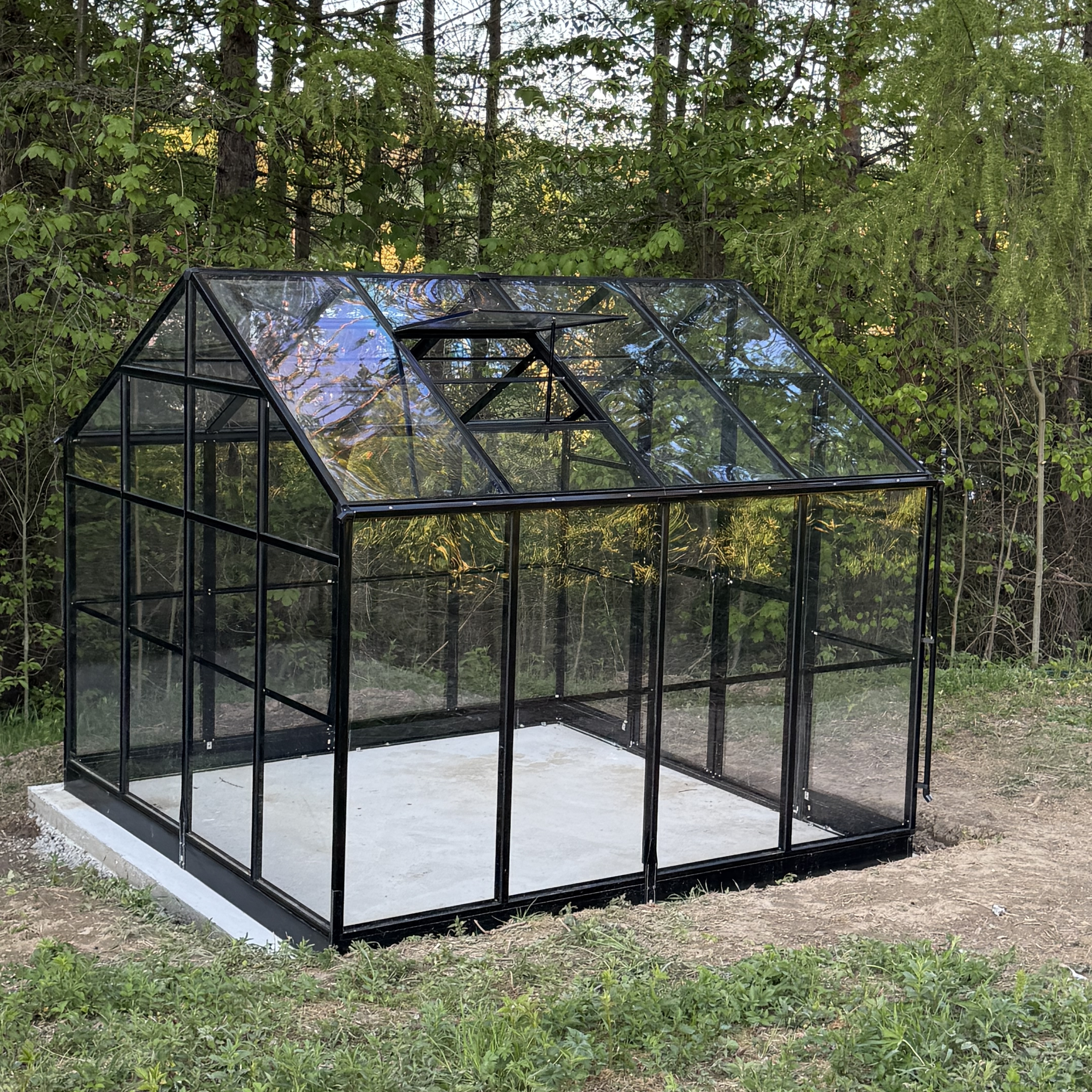 Szklarnia poliwęglanowa PREMIUM Solid PC 278x278cm Black - Cultivo zdjęcie realizacji 5