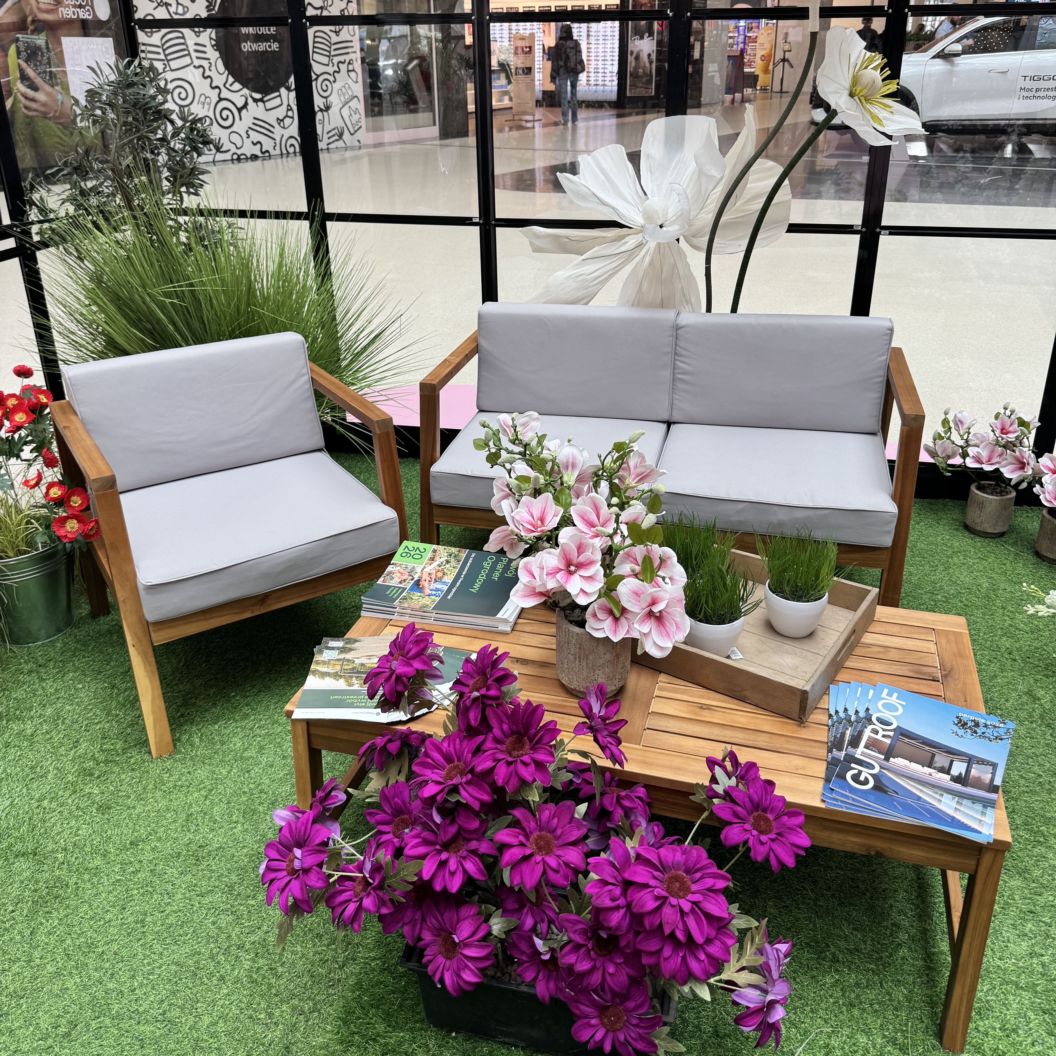 Zestaw mebli wypoczynkowych MALMO CAFFE Acacia Wood - Bjørkka zdjęcie realizacji 1