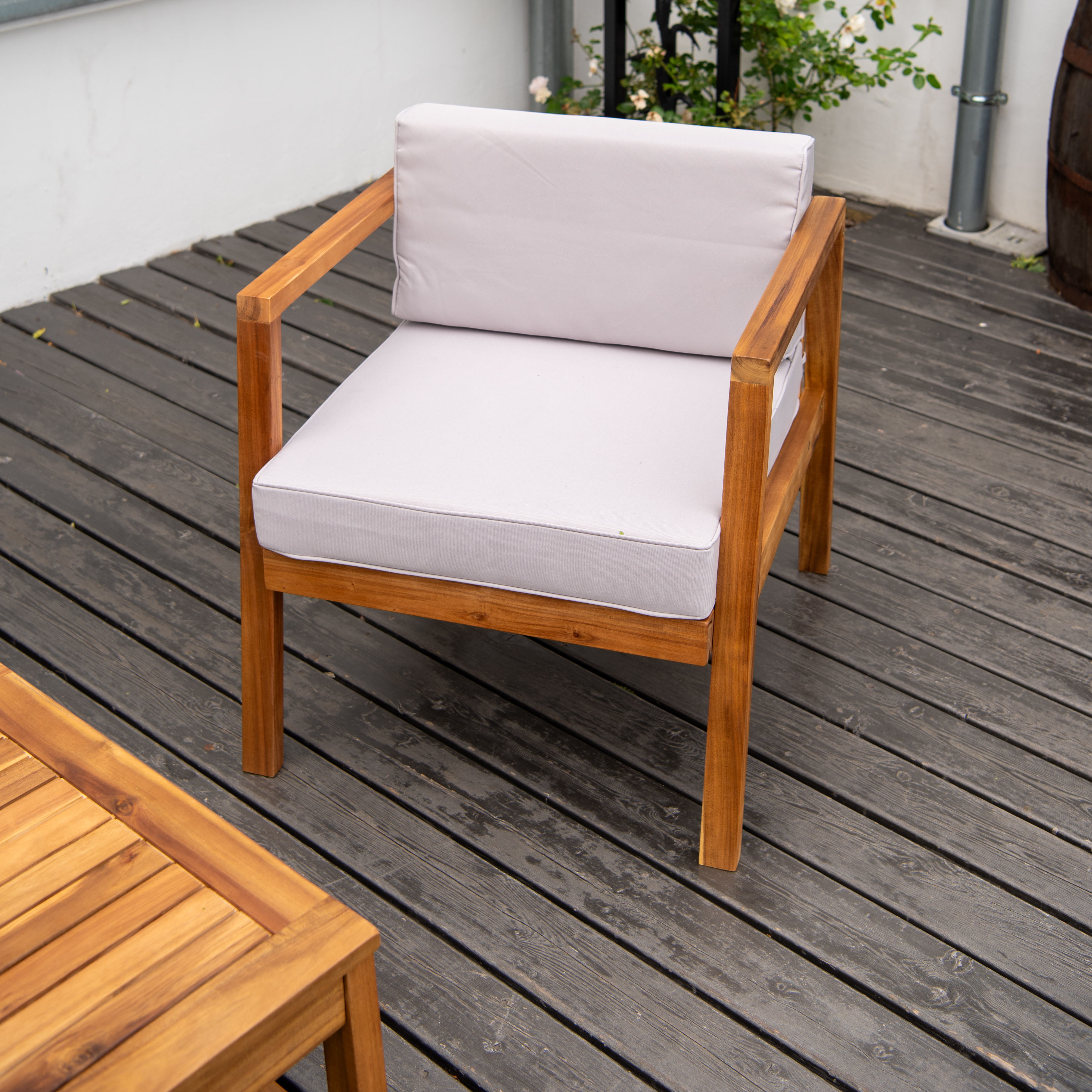 Zestaw mebli wypoczynkowych MALMO CAFFE Acacia Wood - Bjørkka zdjęcie realizacji 6