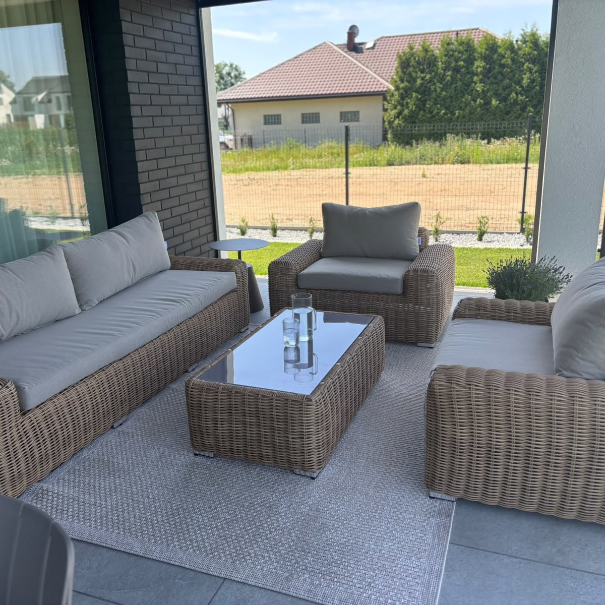 Zestaw tarasowy JAKARTA CAFFE Beige  - Furrore zdjęcie realizacji 3