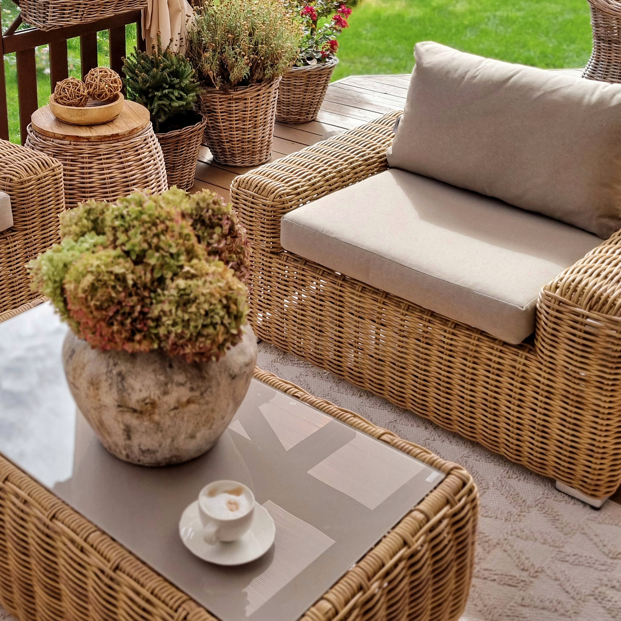 Zestaw tarasowy JAKARTA CAFFE Beige  - Furrore zdjęcie realizacji 6