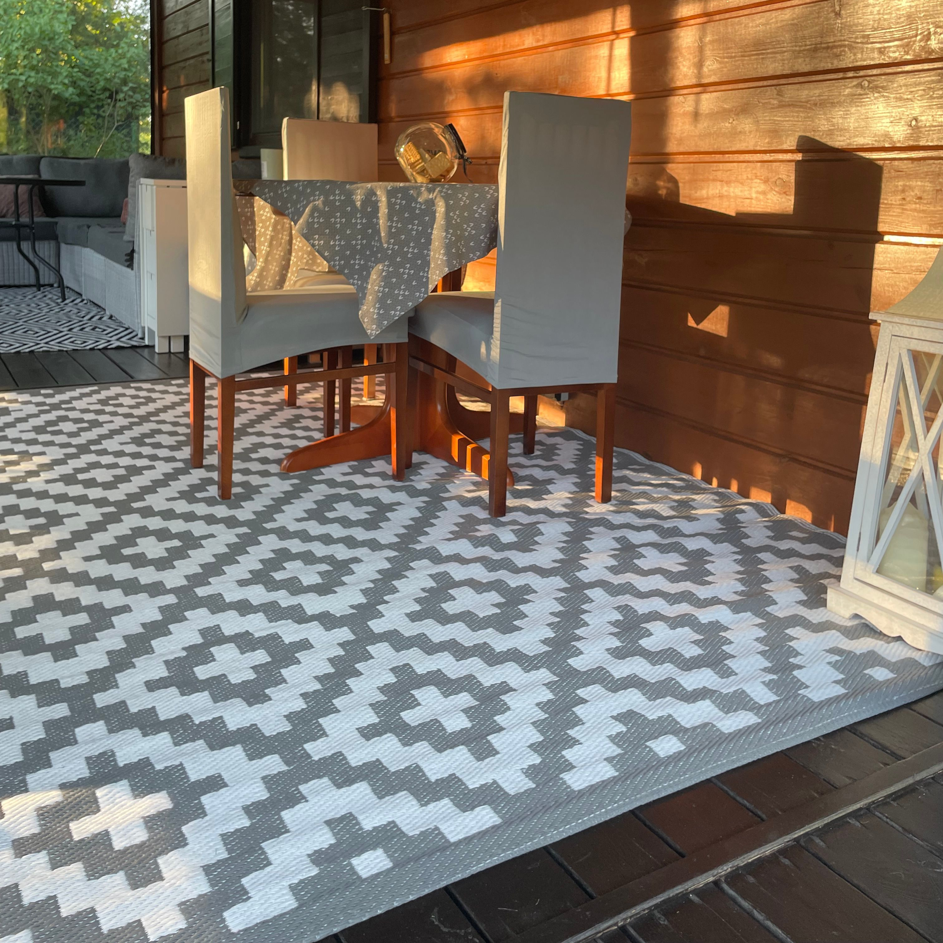 Dywan na taras 180x270cm Scandi Grey - MOODME zdjęcie realizacji 2