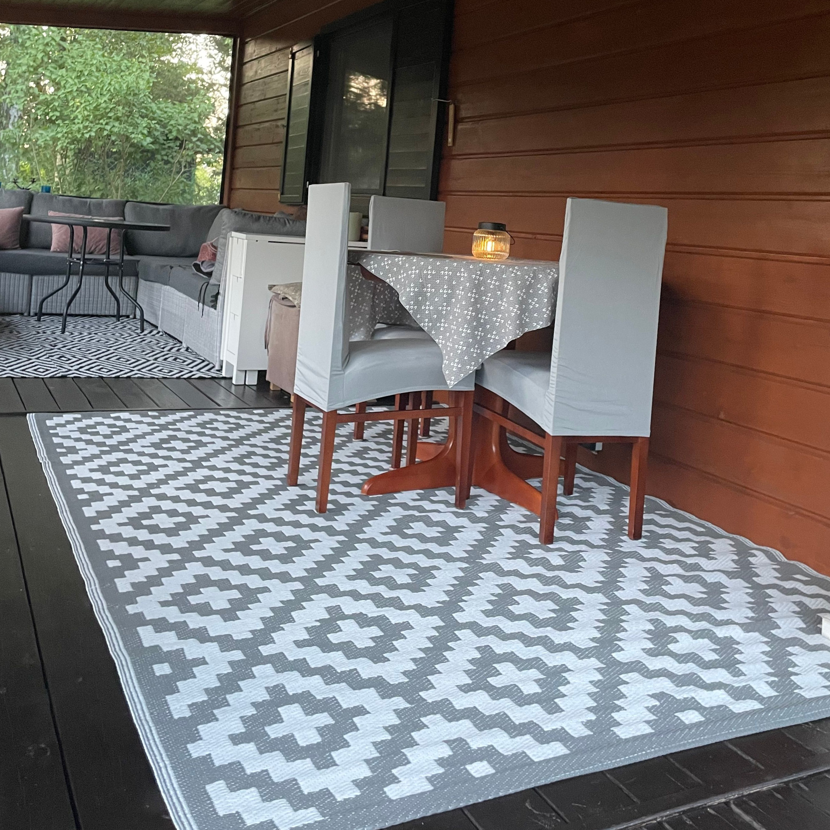 Dywan na taras 180x270cm Scandi Grey - MOODME zdjęcie realizacji 3