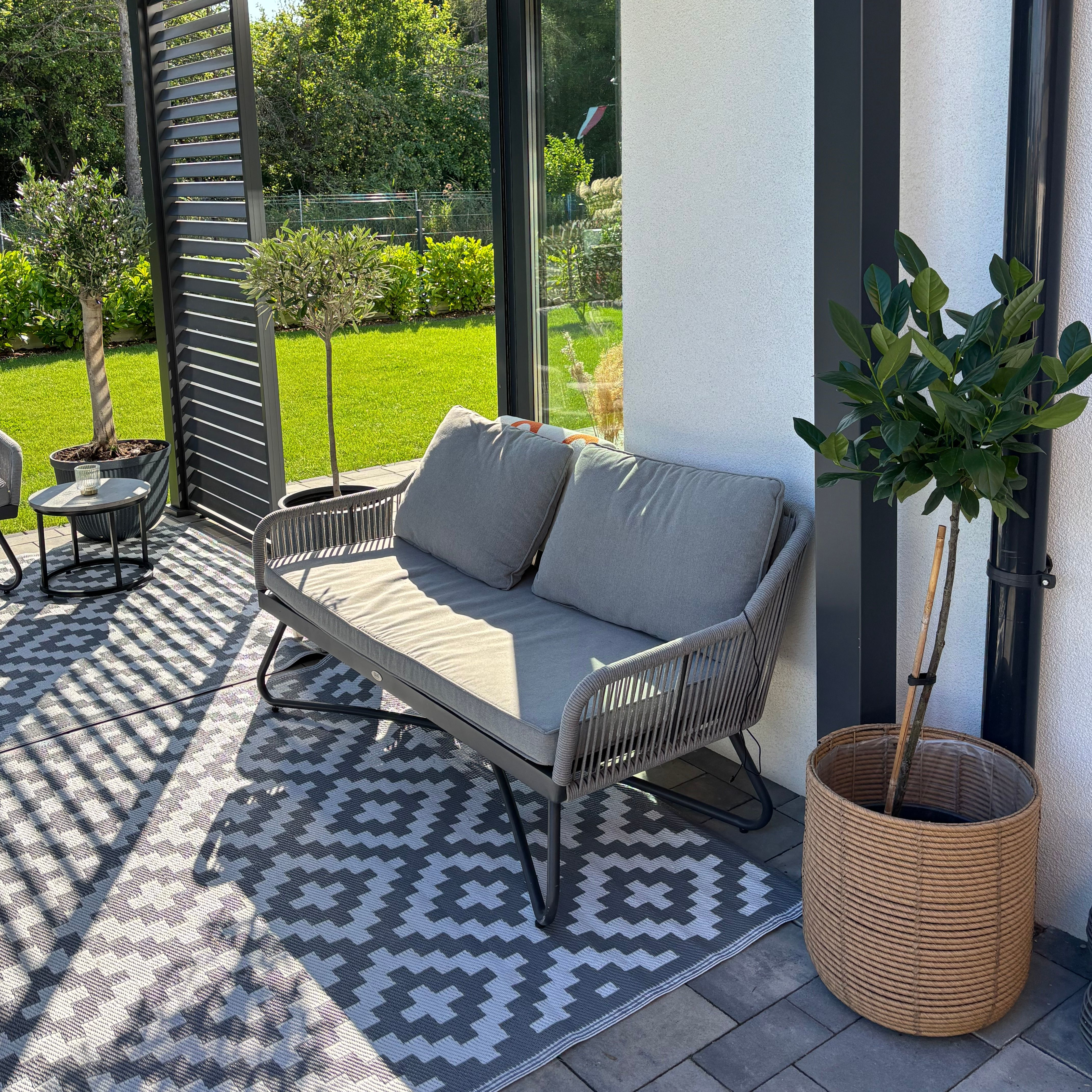 Dywan na taras 180x270cm Scandi Grey - MOODME zdjęcie realizacji 5
