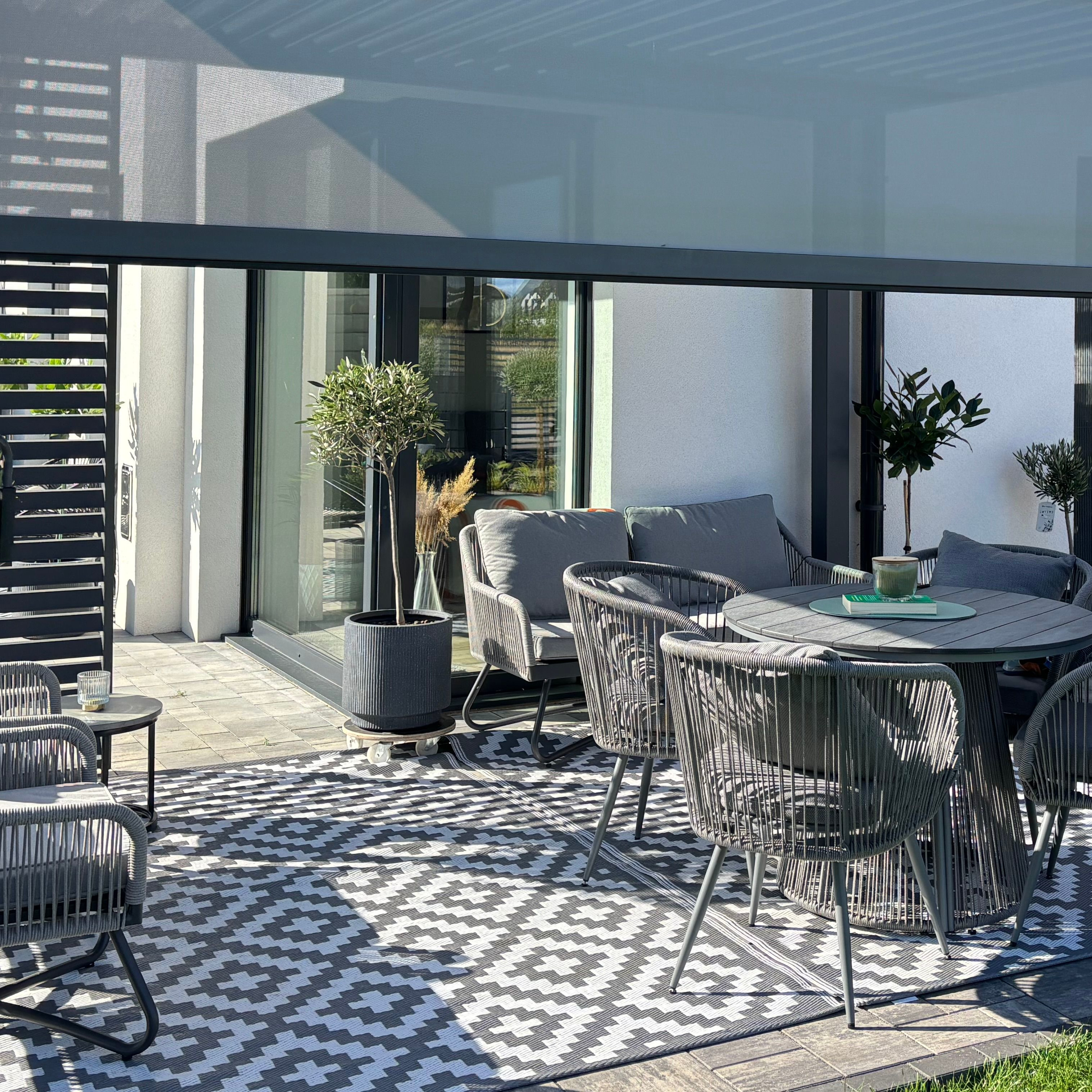 Dywan na taras 180x270cm Scandi Grey - MOODME zdjęcie realizacji 6