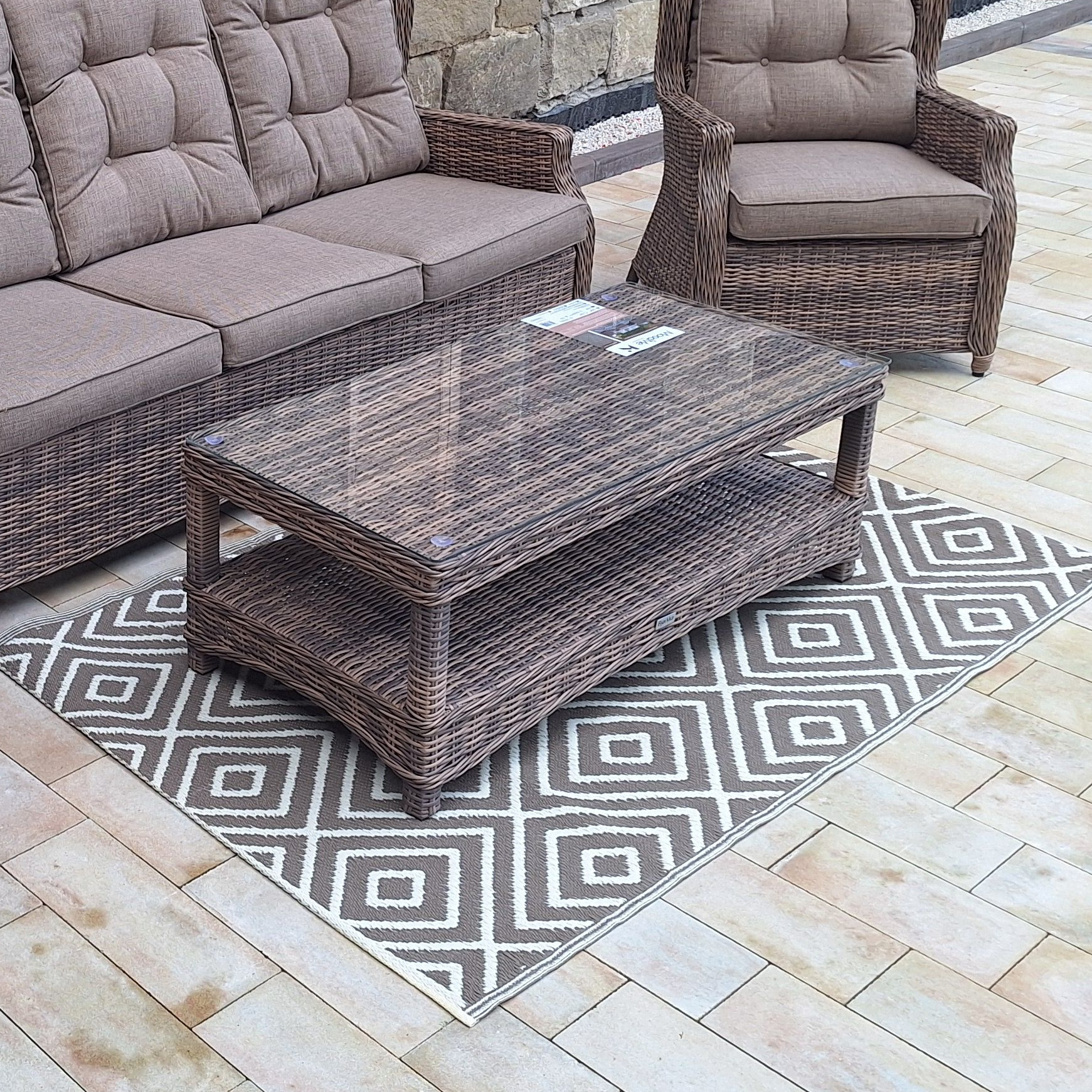 Dywan tarasowy Diamond Taupe 120x180 cm - MoodMe zdjęcie realizacji 1