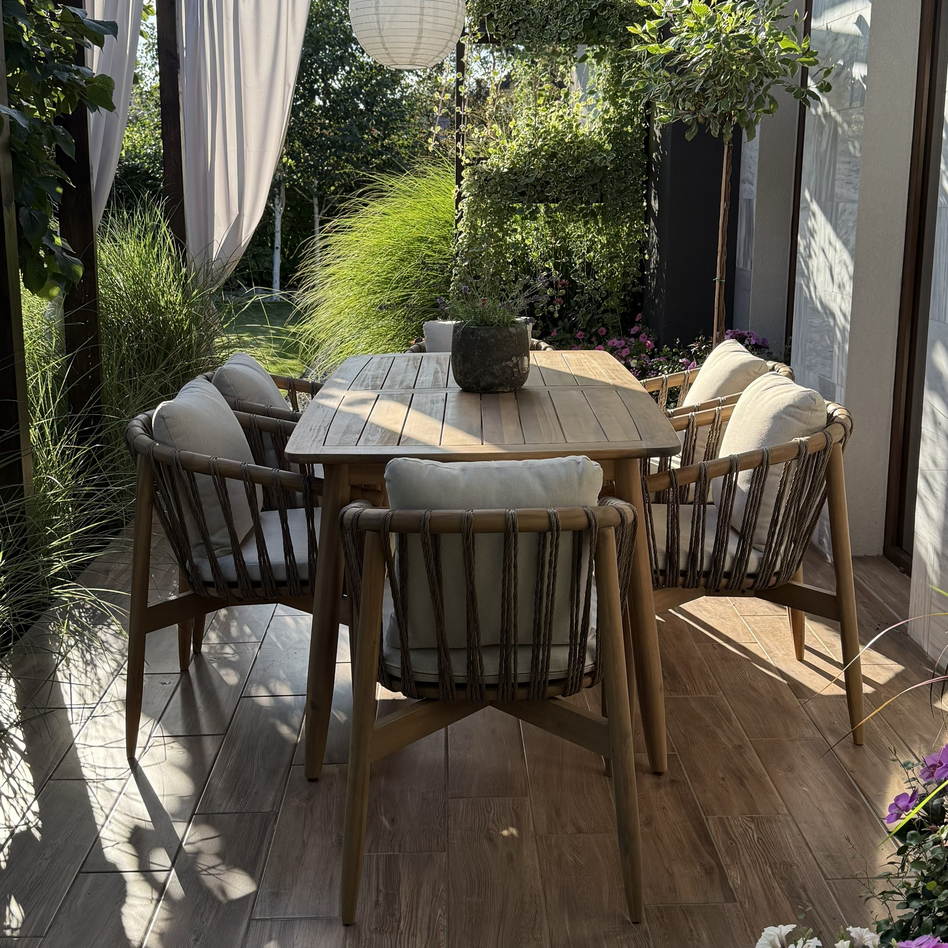 Zestaw jadalniany SAMAR 6+1 Dining - Furrore zdjęcie realizacji 3